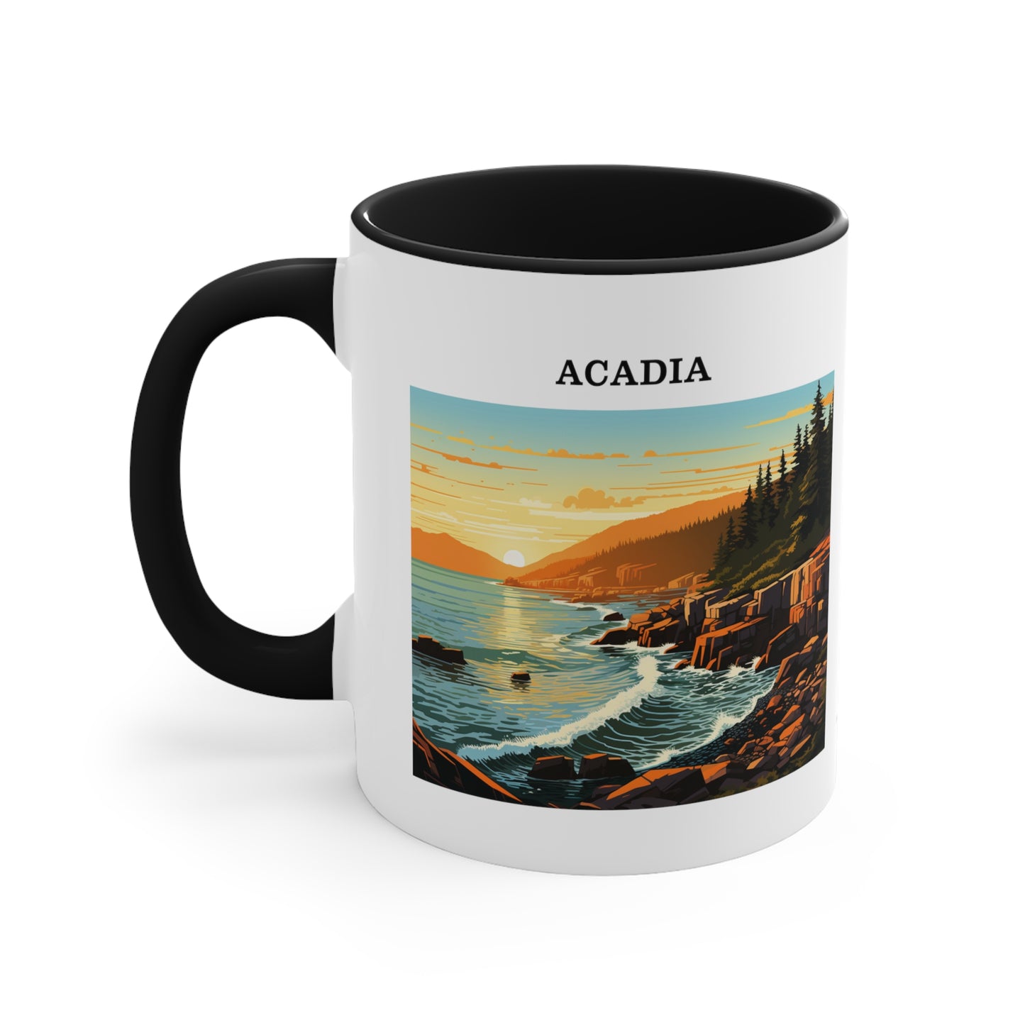 Acadia Accent Coffee Mug, 11oz