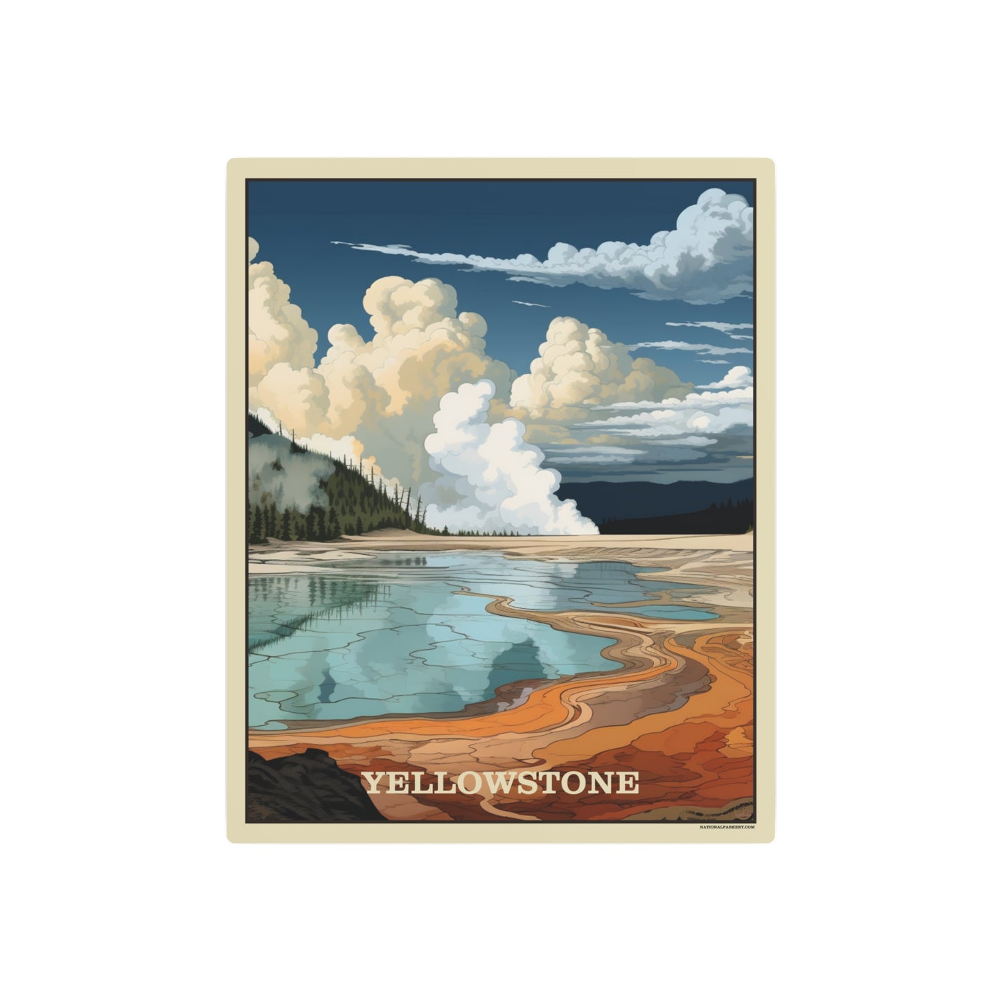 Yellowstone Metal Art Sign