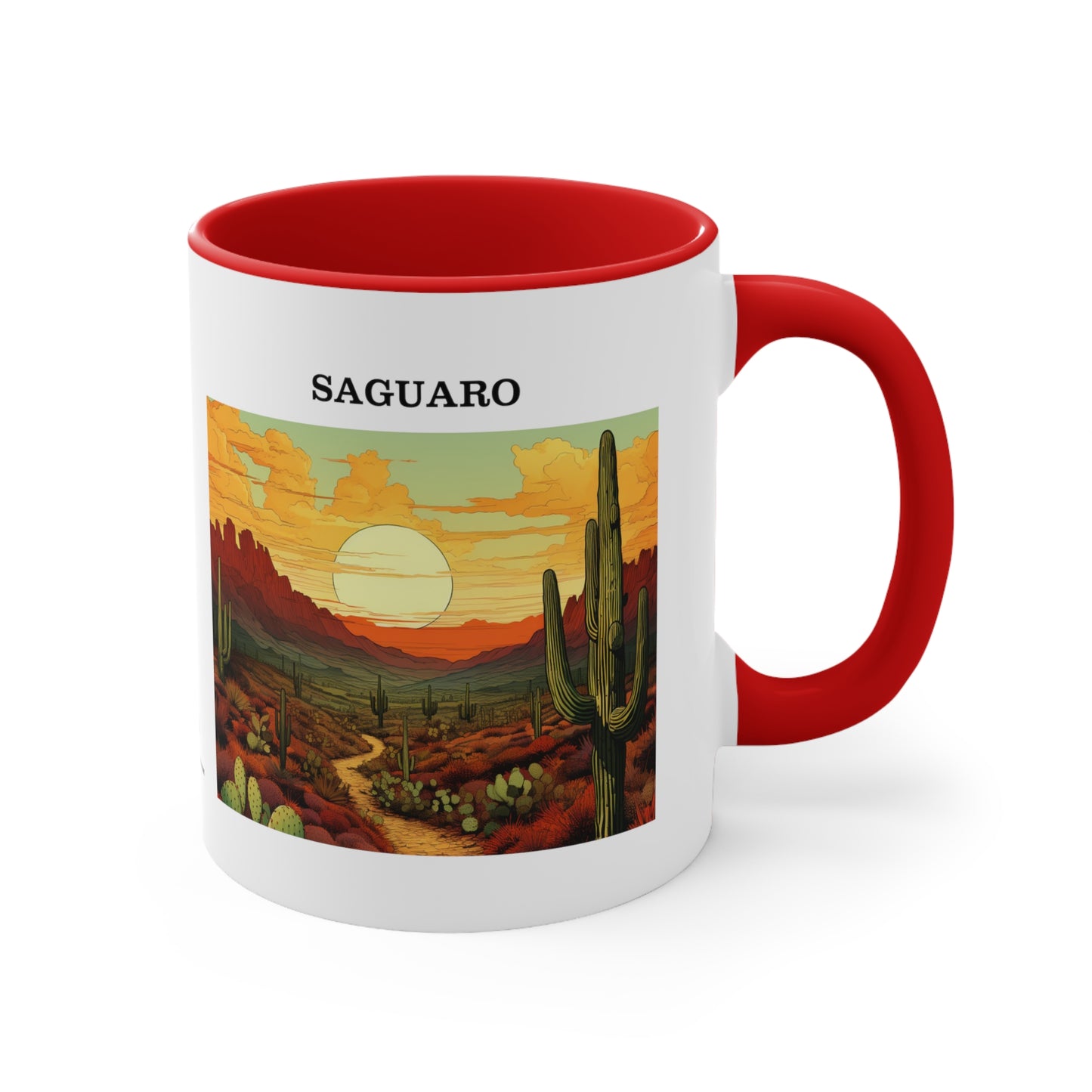 Saguaro Accent Coffee Mug, 11oz