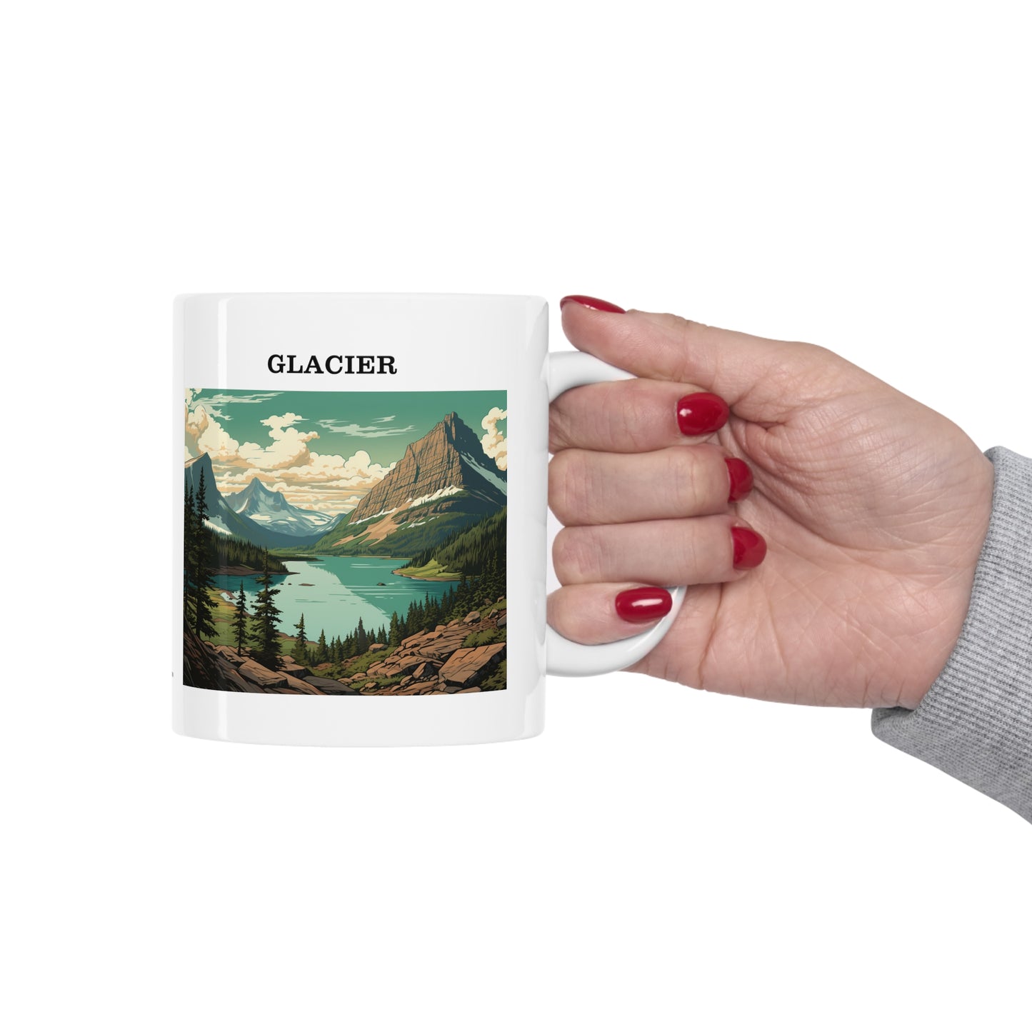 Glacier Ceramic Mug 11oz