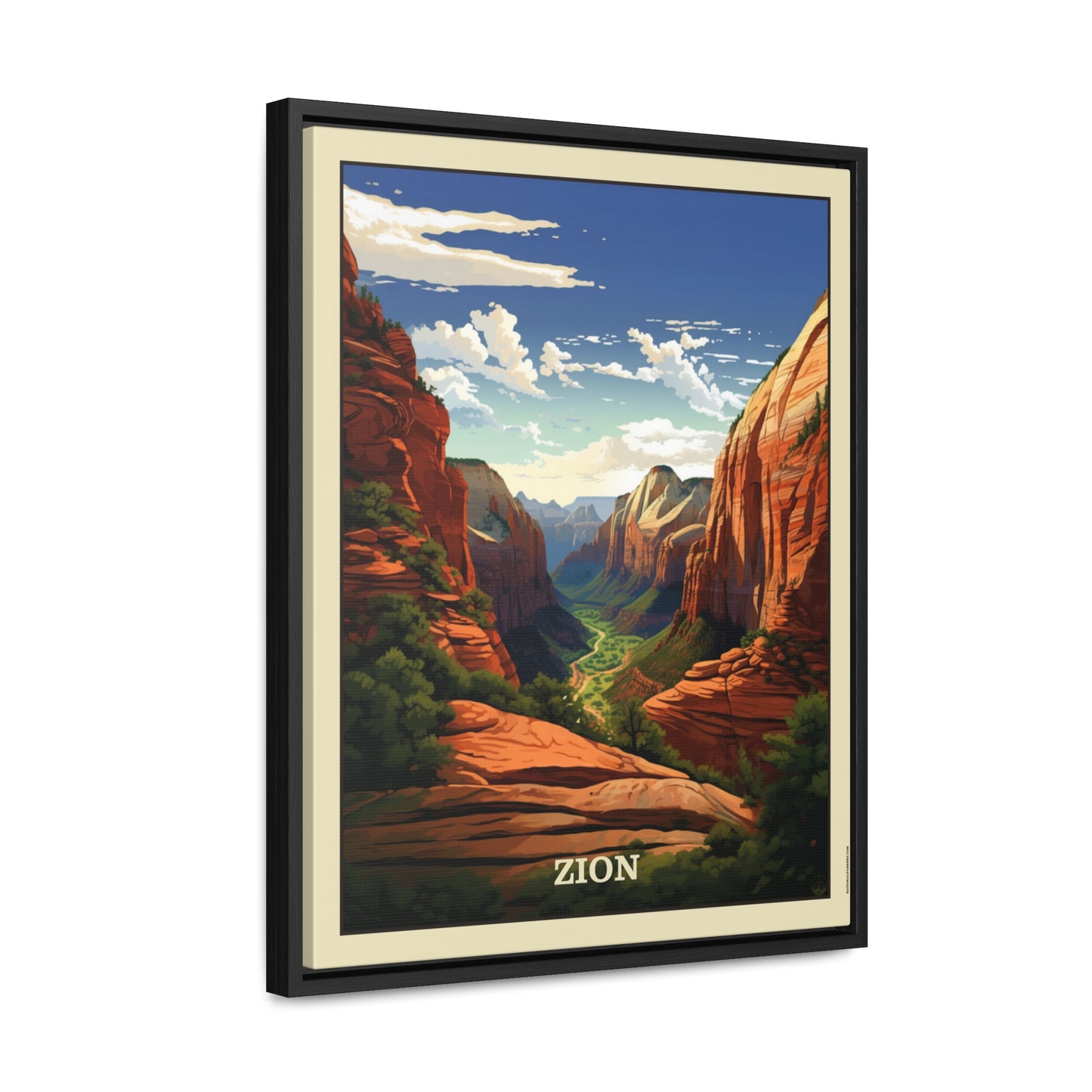 Zion Framed Gallery Canvas Wrap