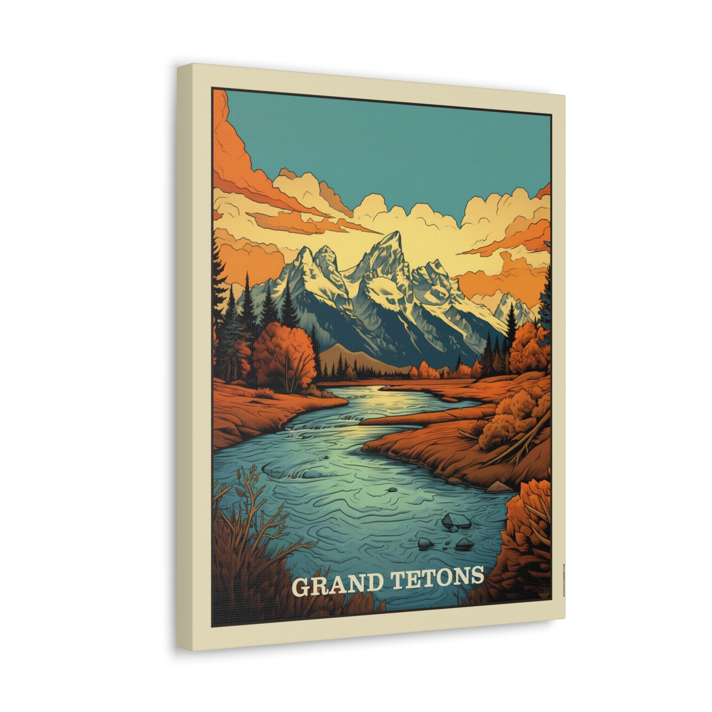 Grand Tetons Canvas Gallery Wrap