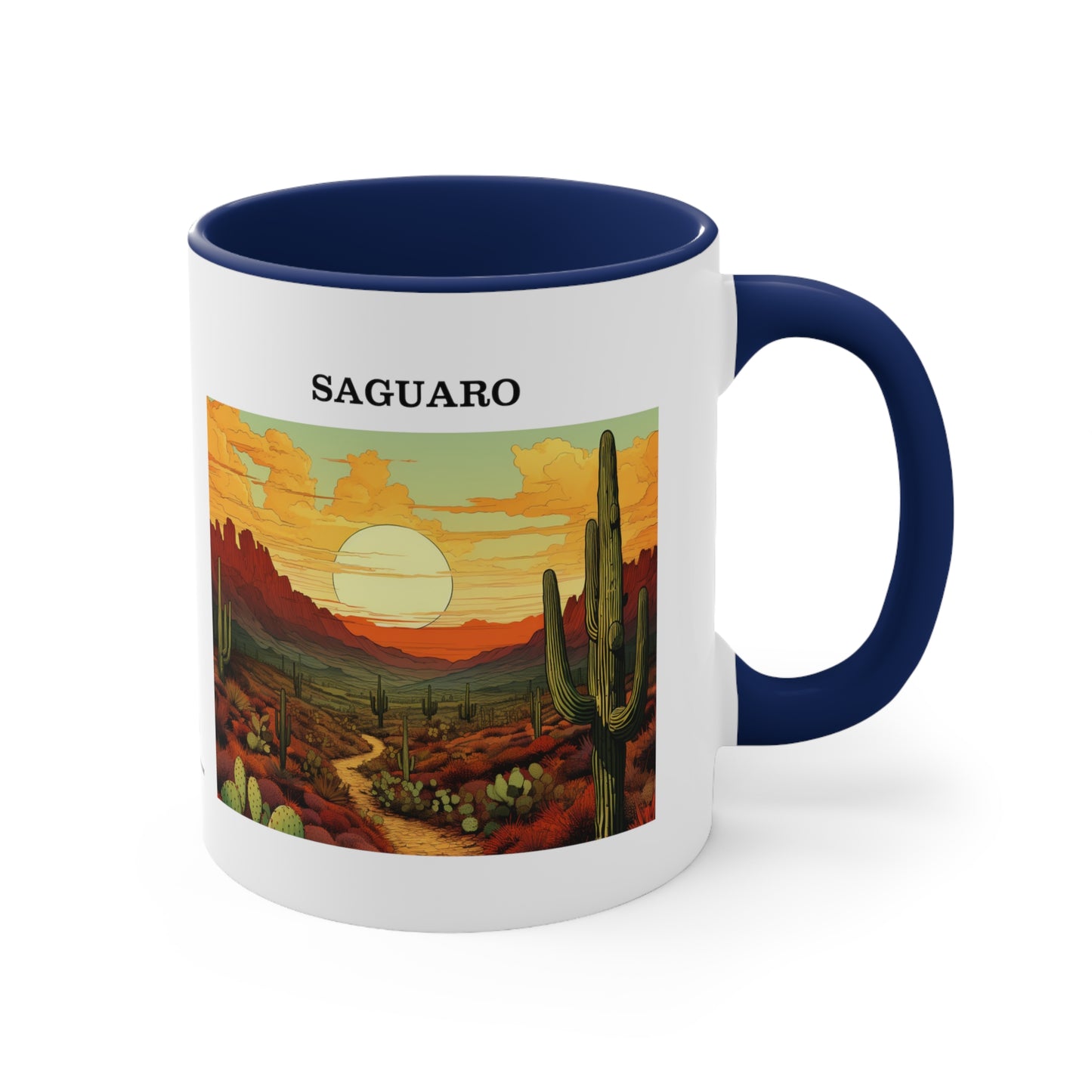 Saguaro Accent Coffee Mug, 11oz