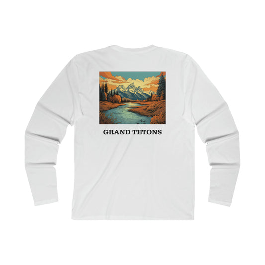 Grand Tetons Men's Long Sleeve Crew Tee