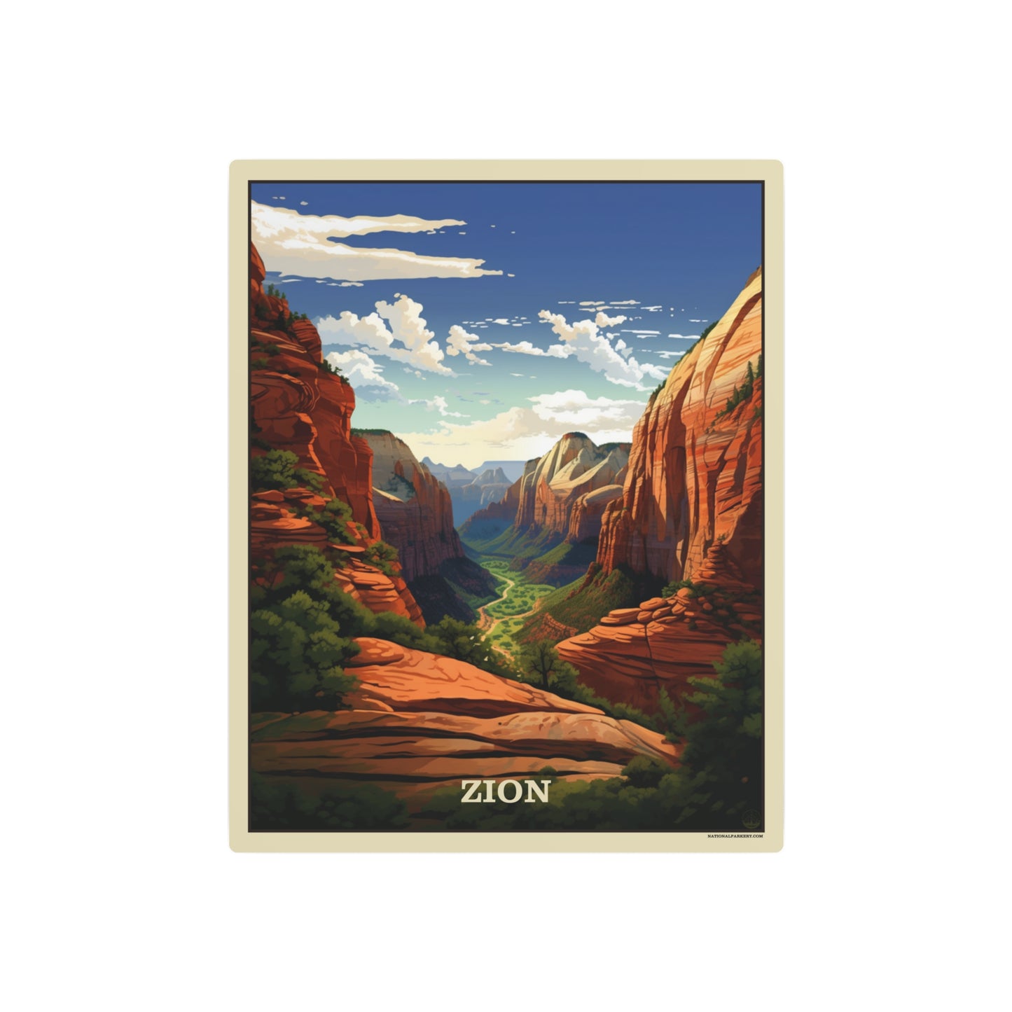 Zion Metal Art Sign