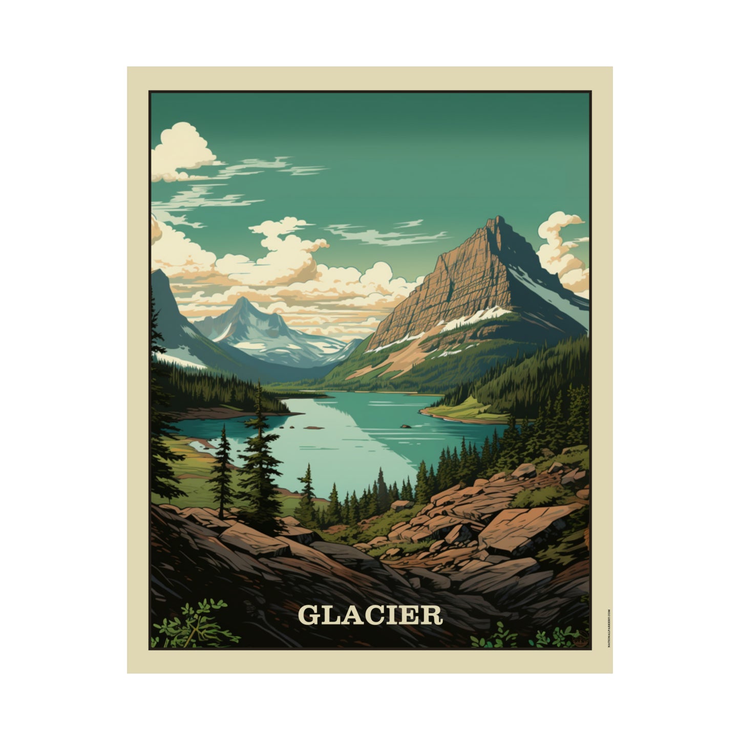 Glacier Matte Vertical Poster