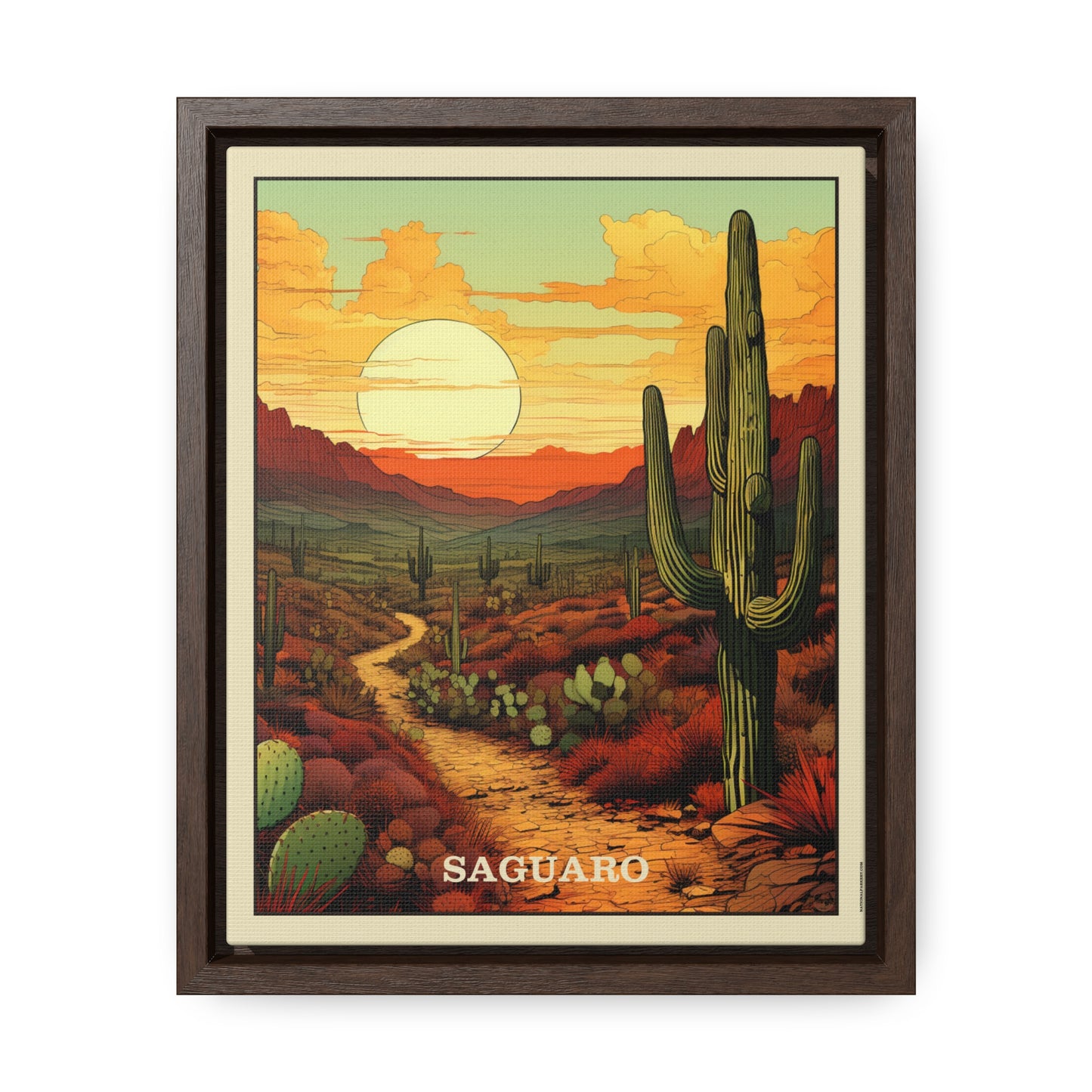 Saguaro Framed Gallery Canvas Wrap