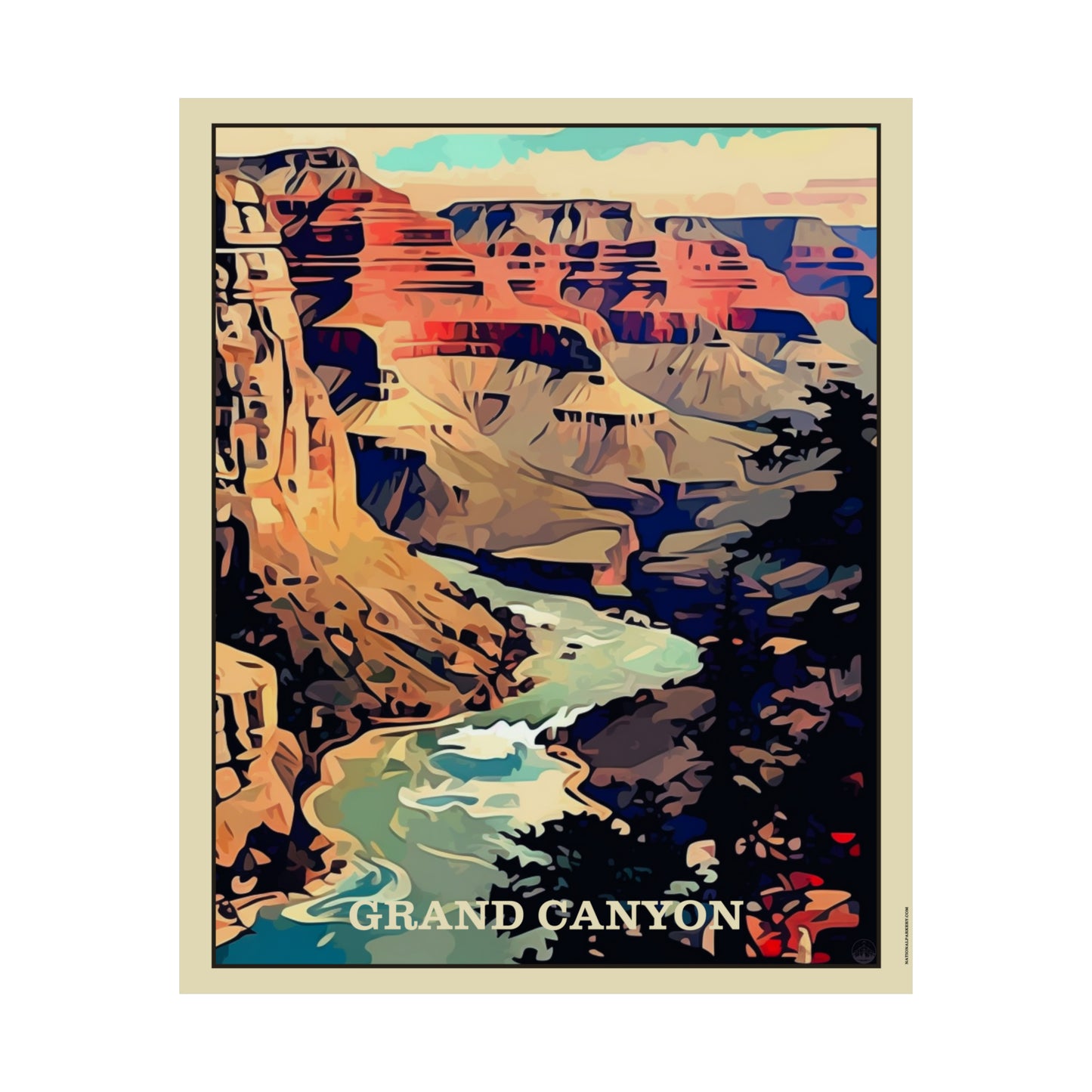 Grand Canyon I Matte Vertical Poster