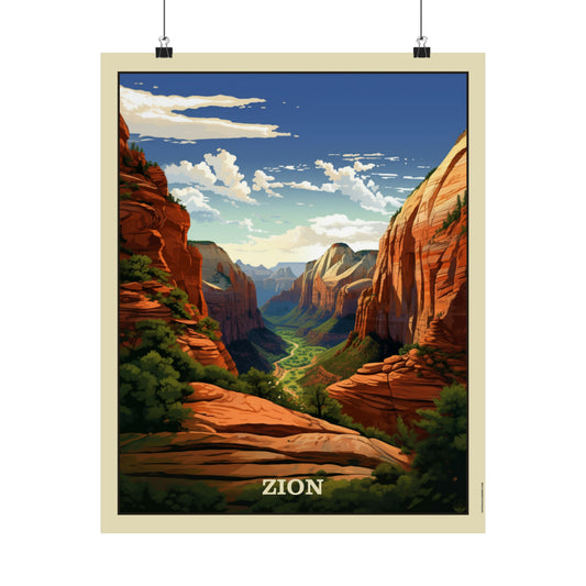 Zion Matte Vertical Poster