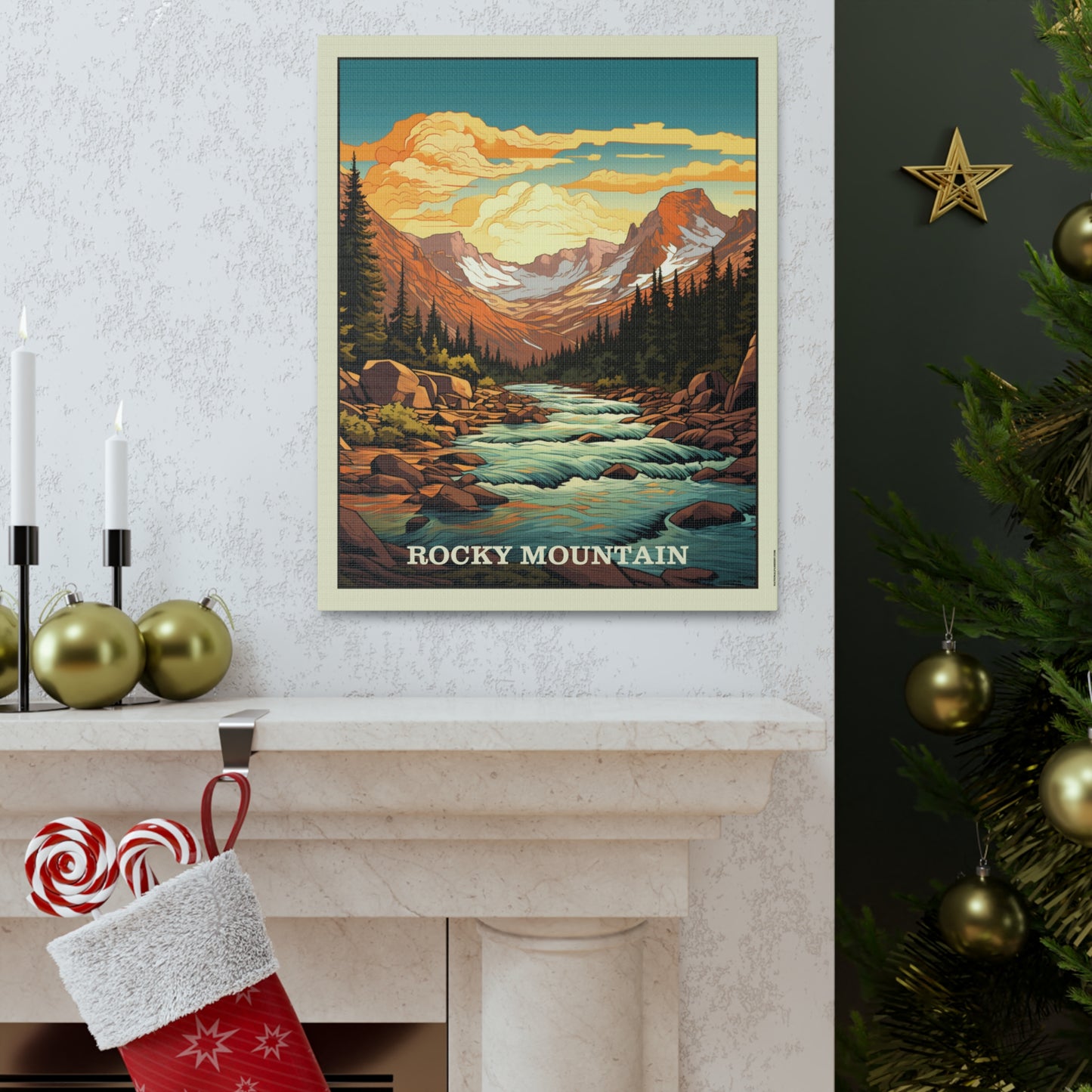 Rocky Mountain Canvas Gallery Wrap