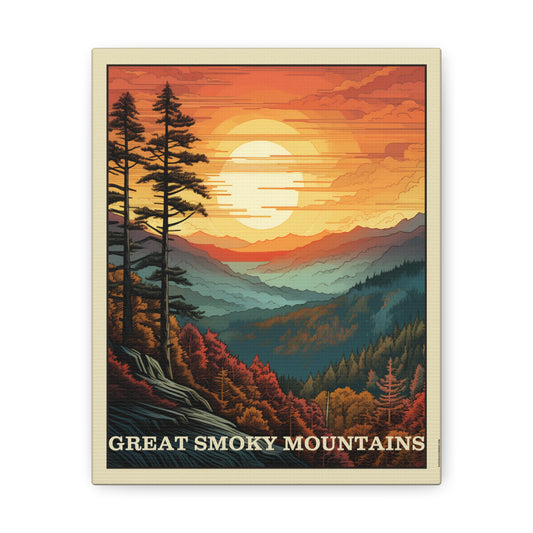 Great Smoky Mountains Canvas Gallery Wrap