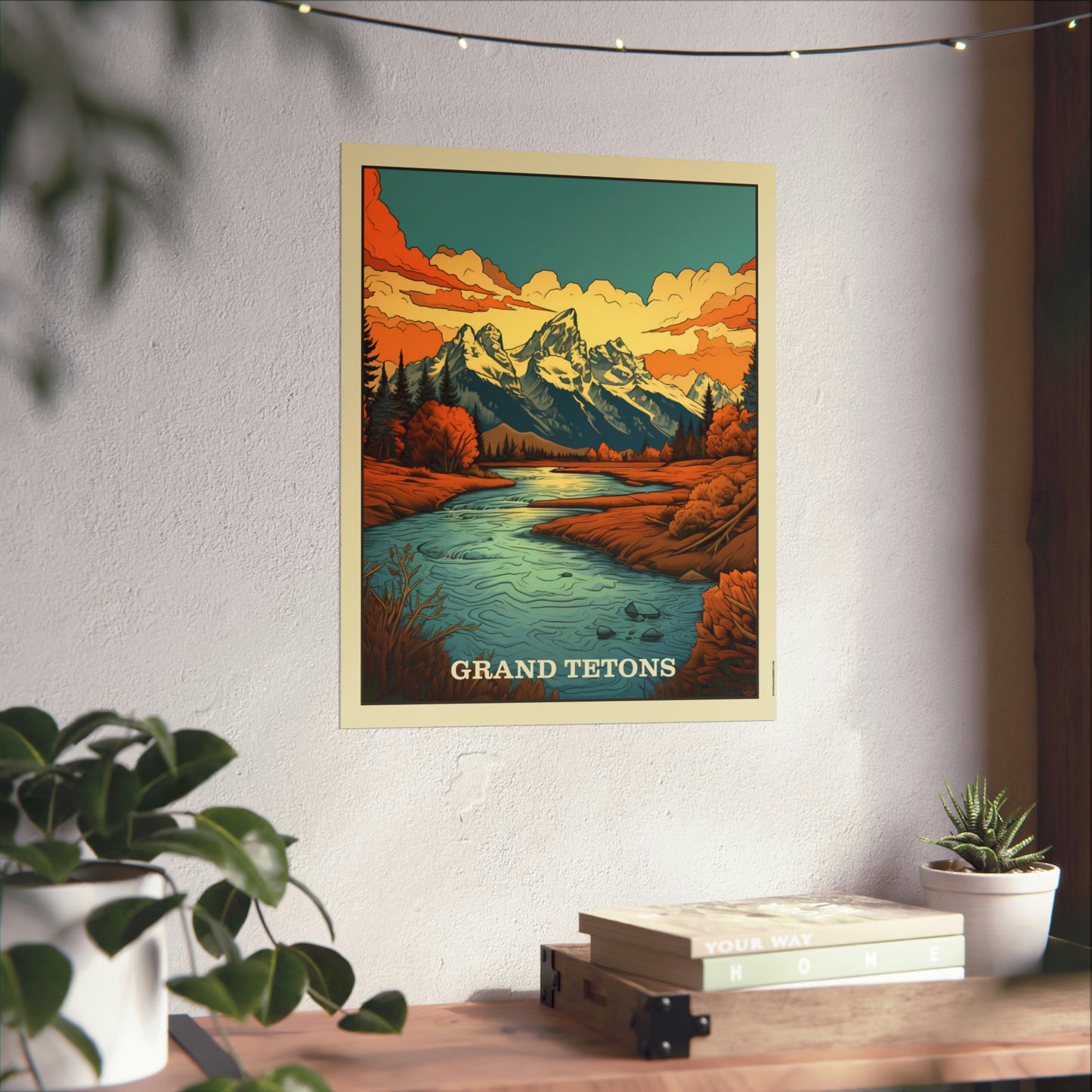 Grand Tetons Matte Vertical Poster