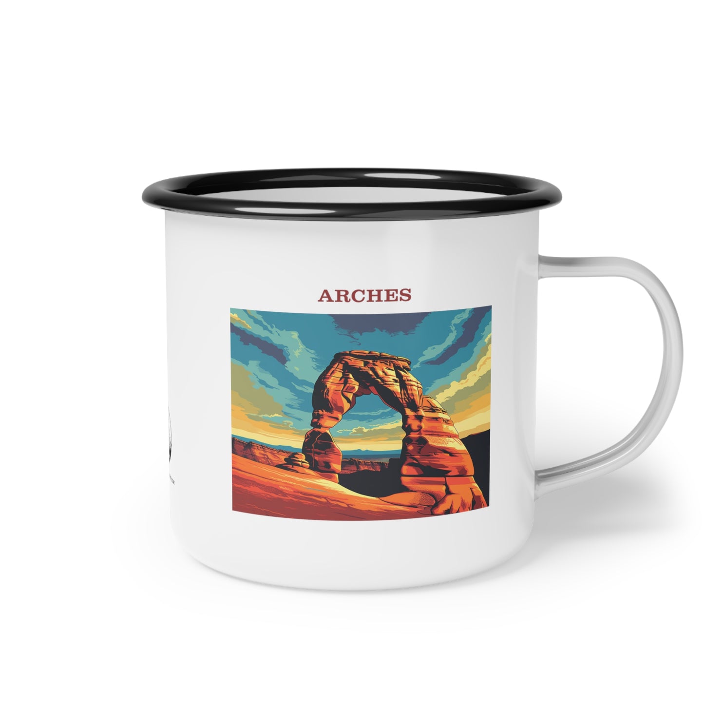 Arches Enamel Camp Cup