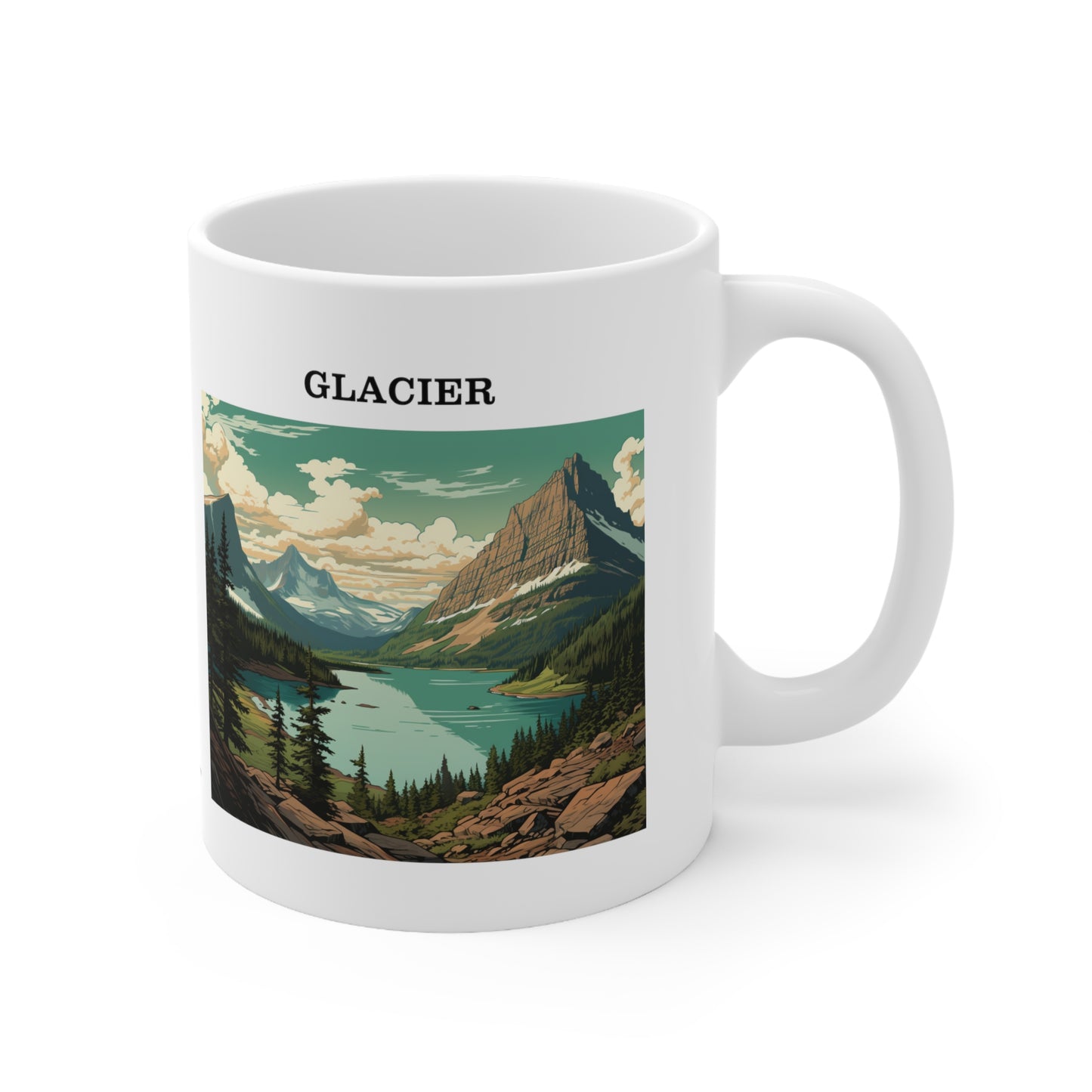 Glacier Ceramic Mug 11oz