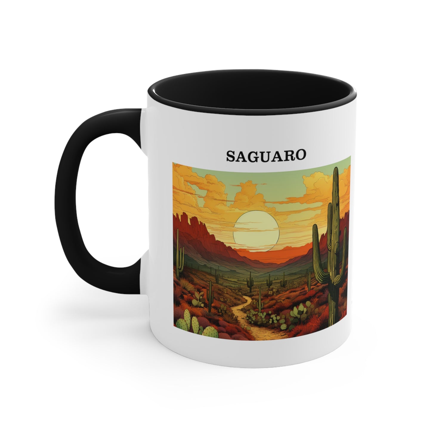 Saguaro Accent Coffee Mug, 11oz