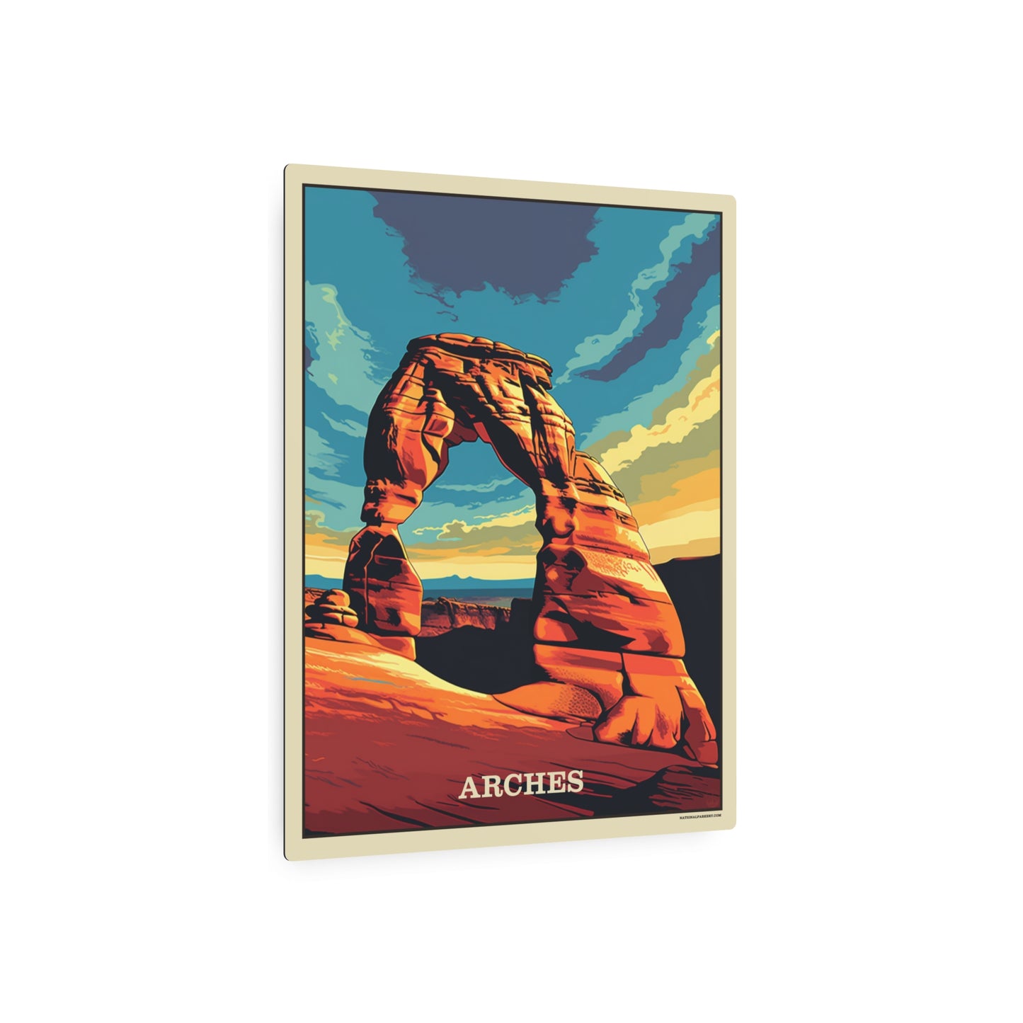 Arches Metal Art Sign