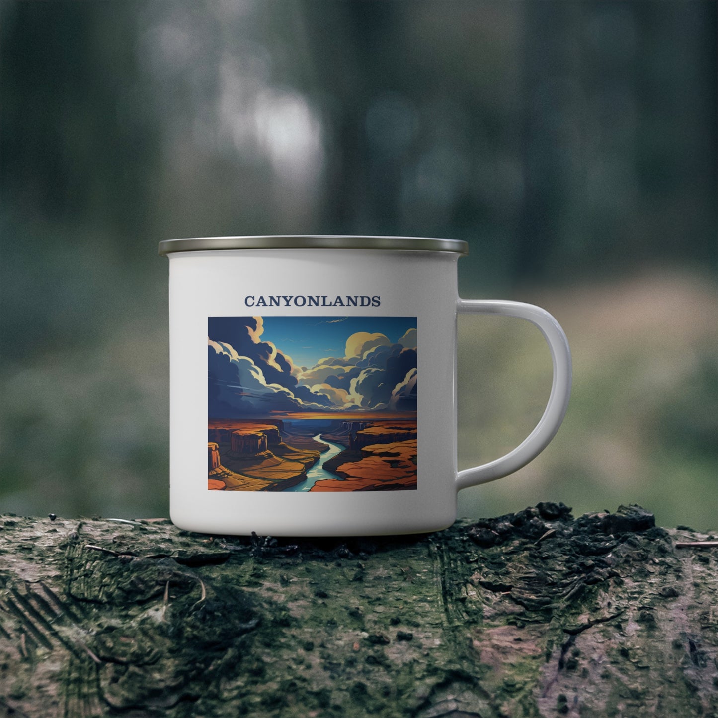 Canyonlands Enamel Camping Mug Stainless Bevel