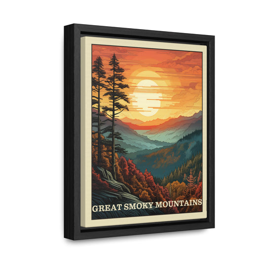 Great Smoky Mountains Framed Gallery Canvas Wrap