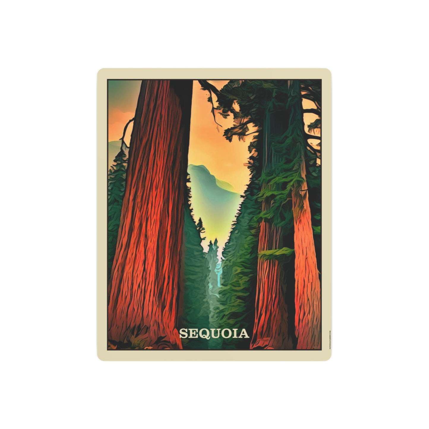 Sequoia Metal Art Sign