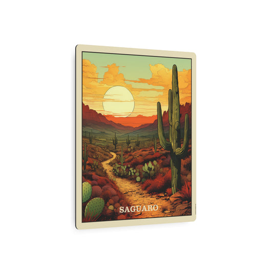 Saguaro Metal Art Sign