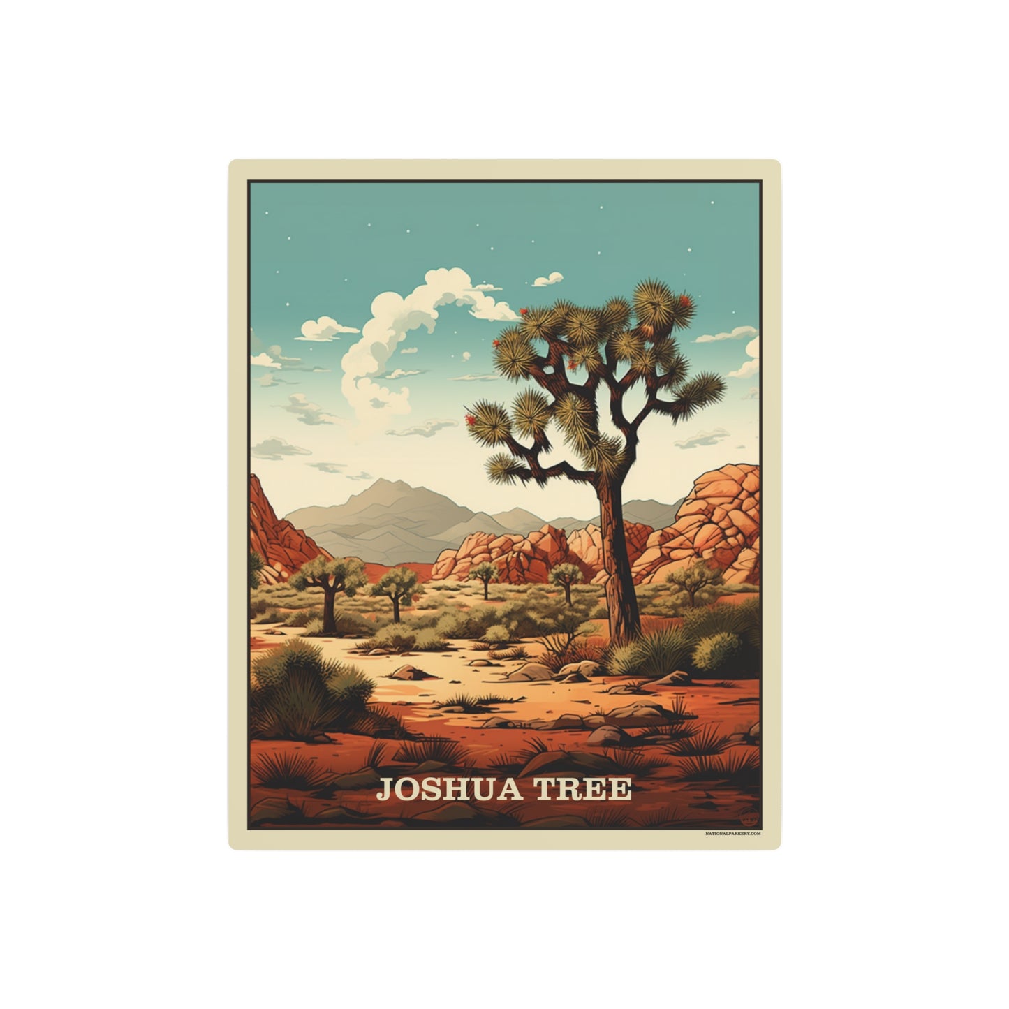 Joshua Tree Metal Art Sign