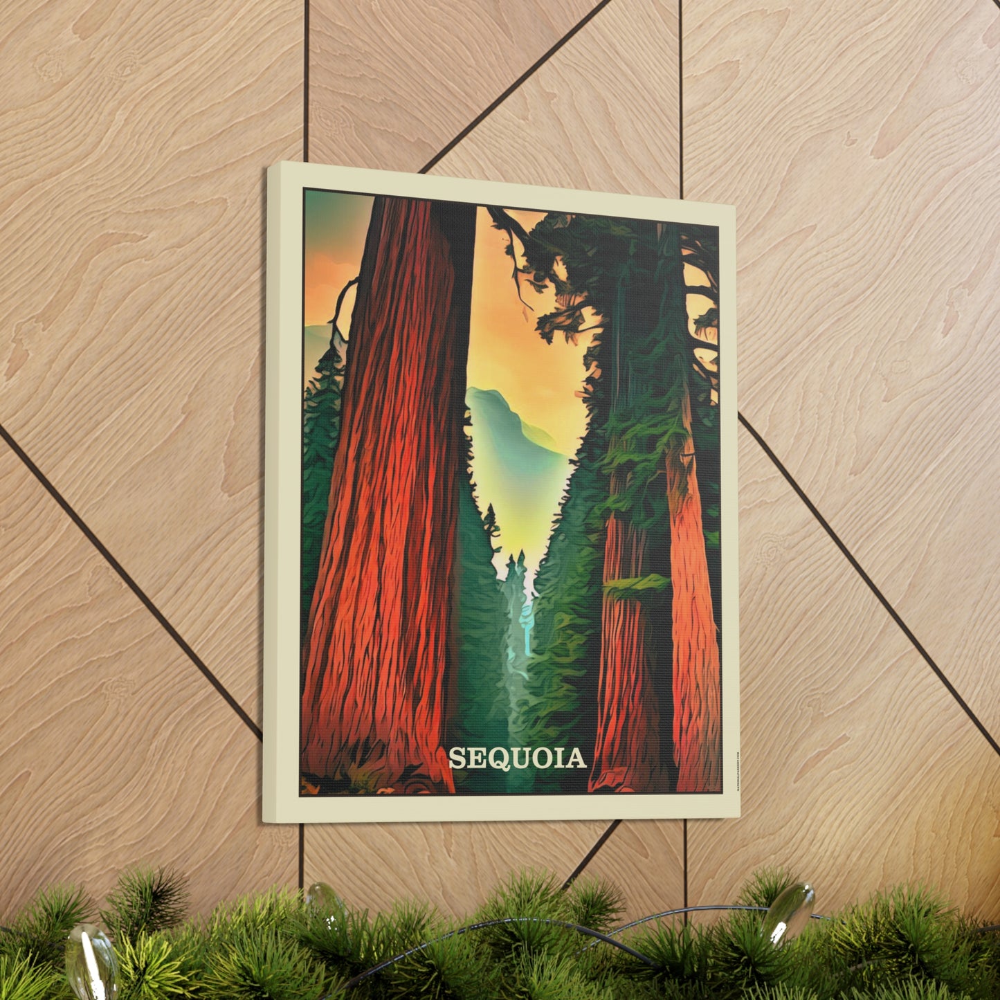 Sequoia Mountains Canvas Gallery Wrap