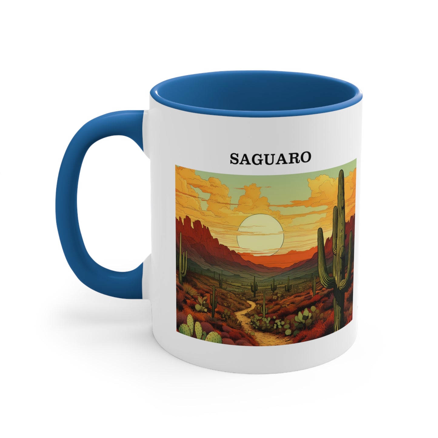 Saguaro Accent Coffee Mug, 11oz