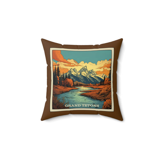 Grand Tetons Square Indoor Pillow