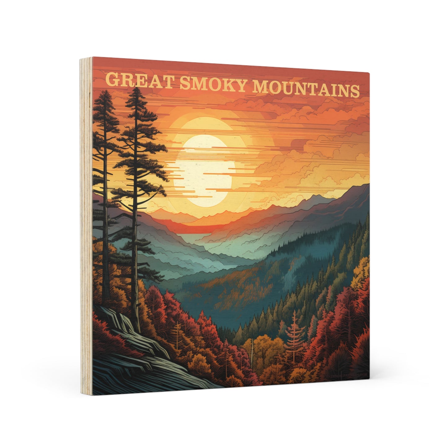 Great Smoky Mountains National Park Wood Canvas