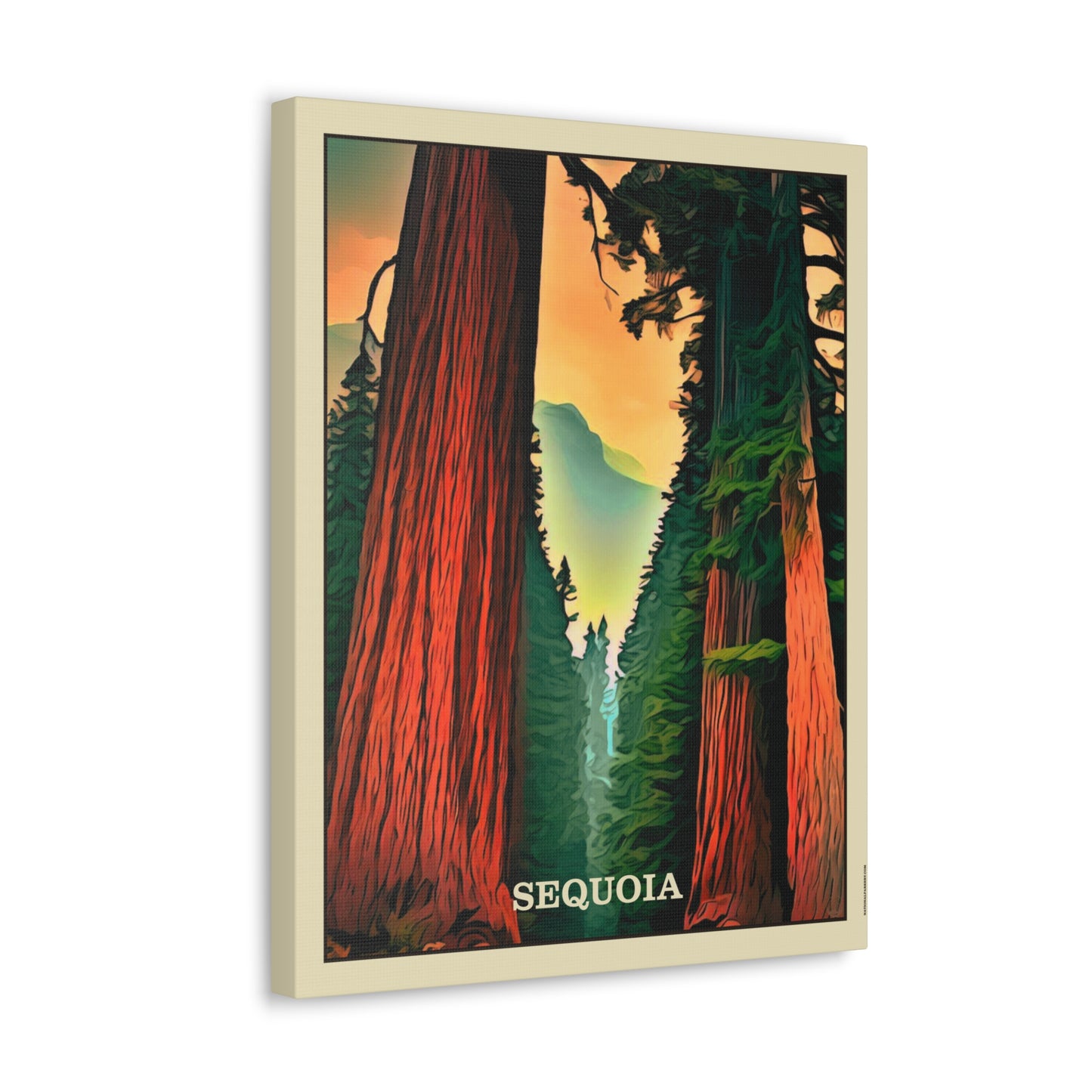 Sequoia Mountains Canvas Gallery Wrap