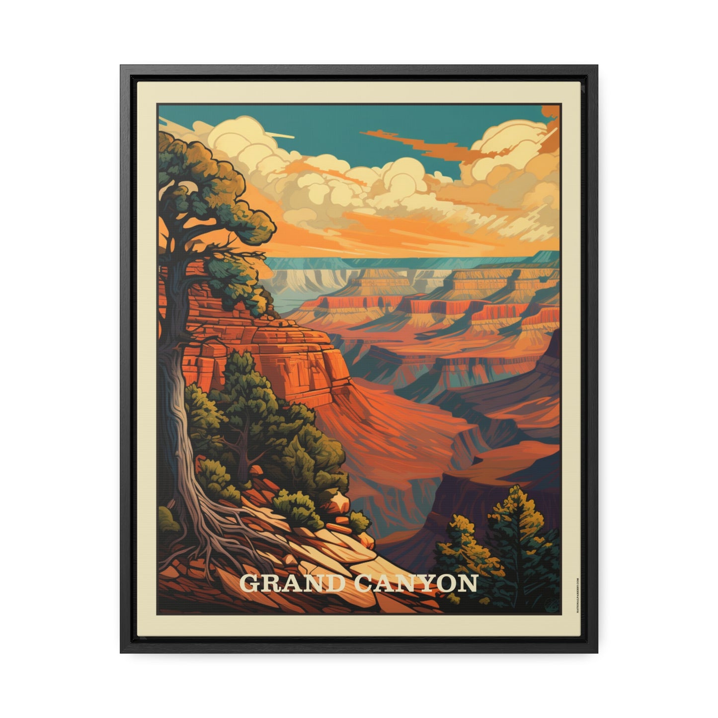 Grand Canyon II Framed Gallery Canvas Wrap