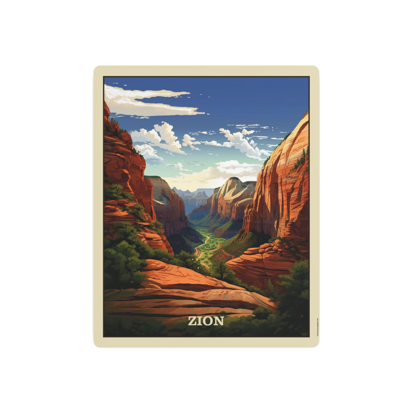 Zion Metal Art Sign