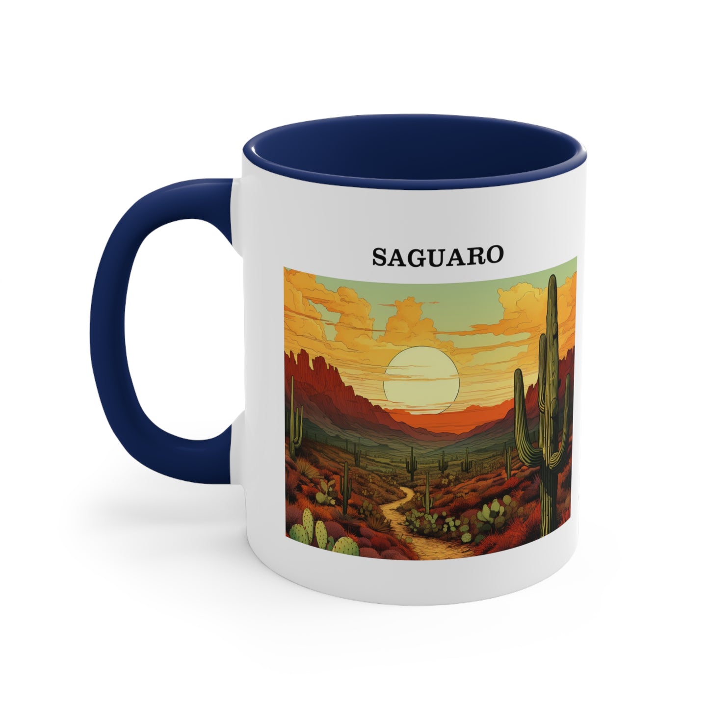 Saguaro Accent Coffee Mug, 11oz