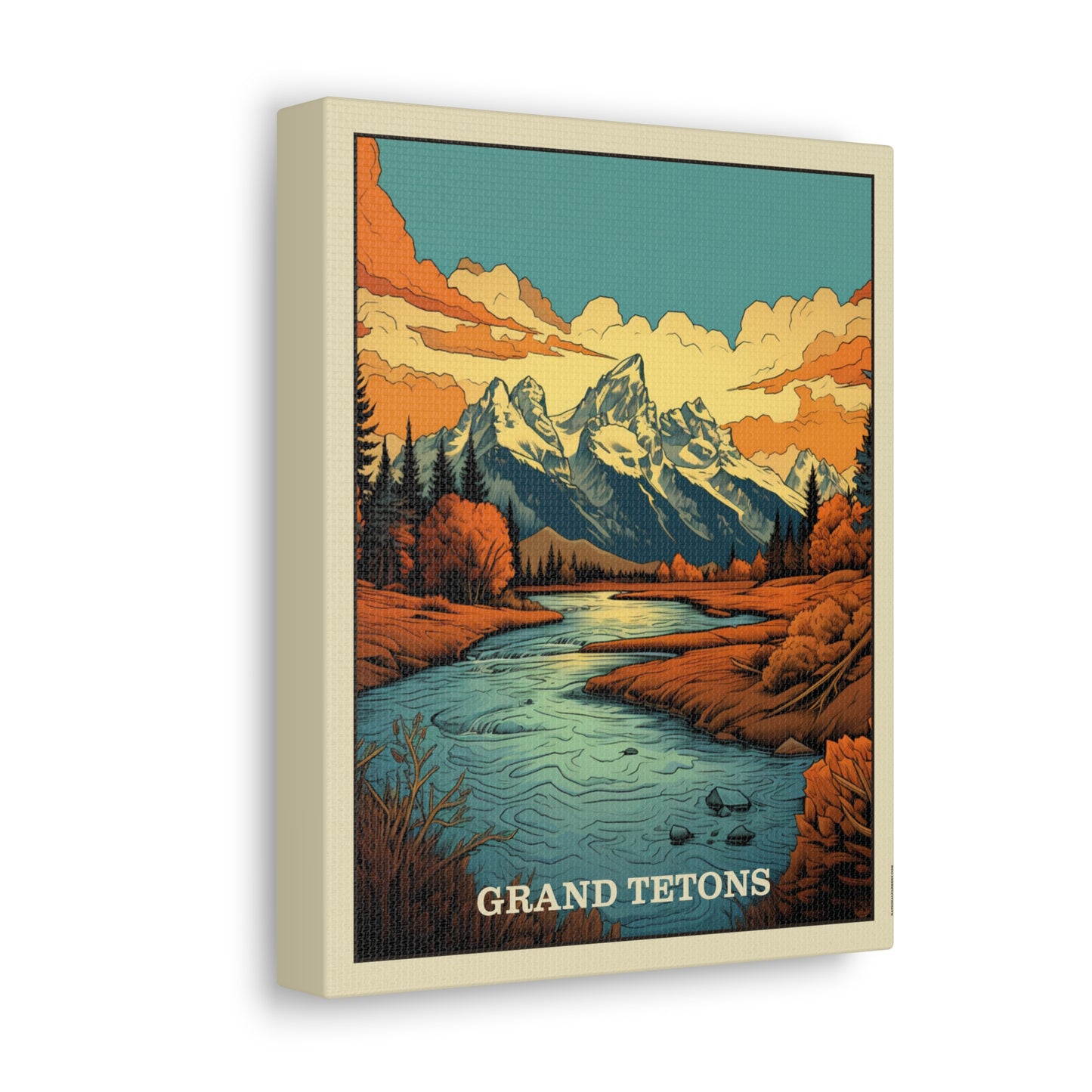 Grand Tetons Canvas Gallery Wrap