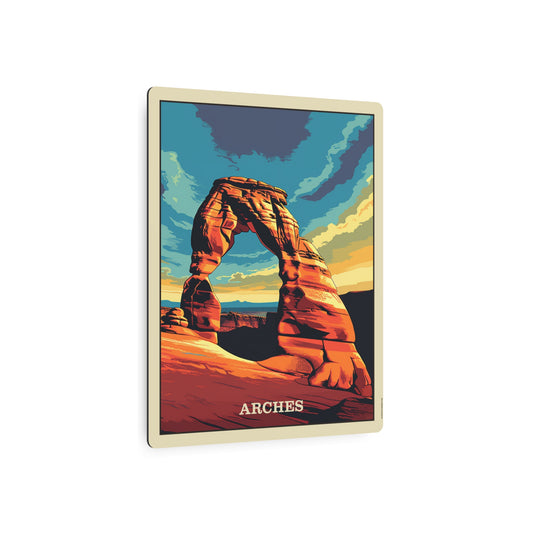 Arches Metal Art Sign