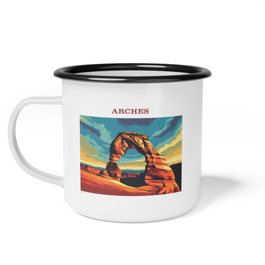 Arches Enamel Camp Cup