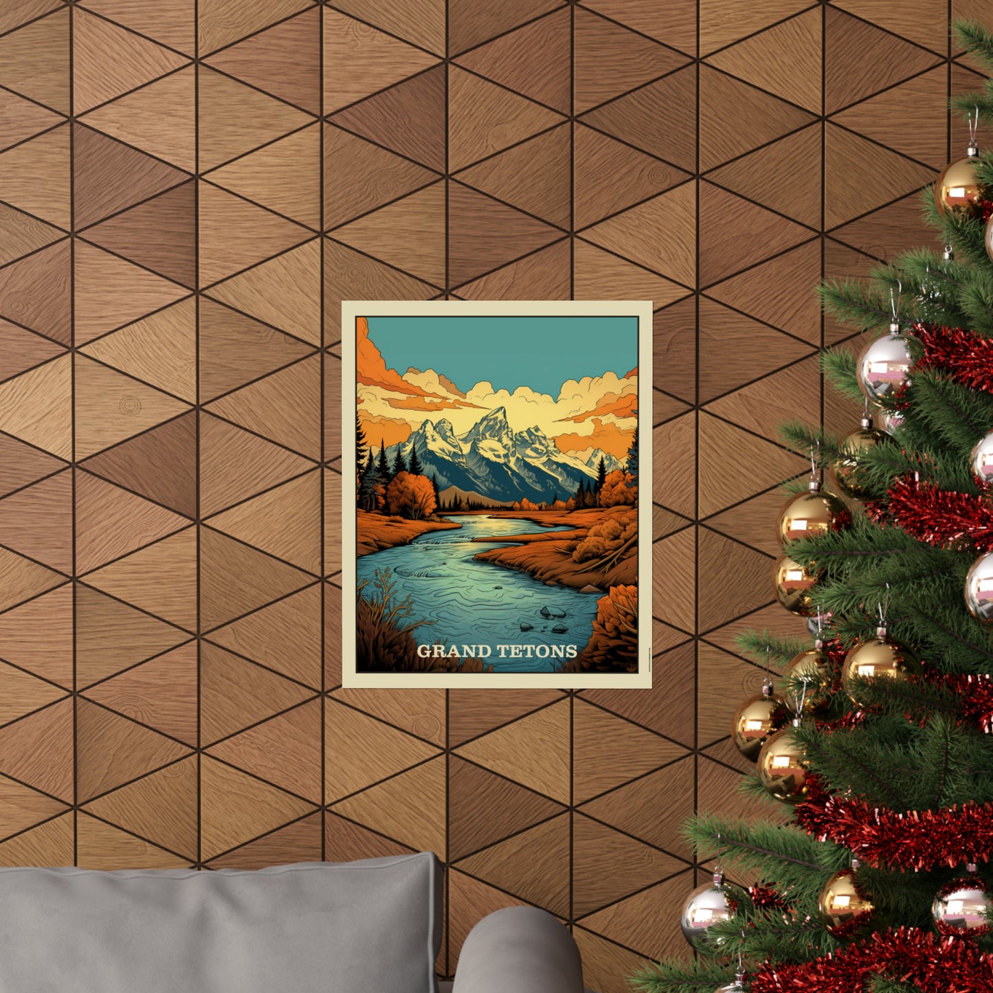 Grand Tetons Matte Vertical Poster