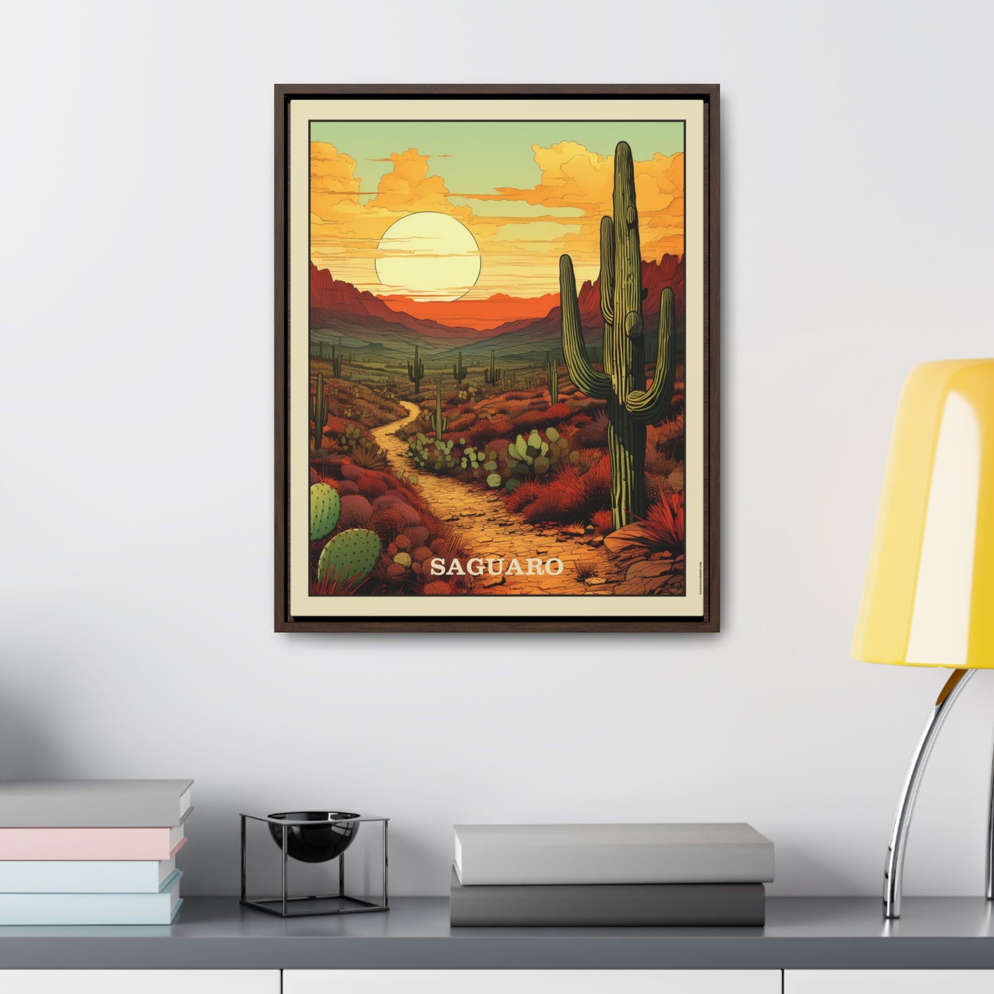 Saguaro Framed Gallery Canvas Wrap