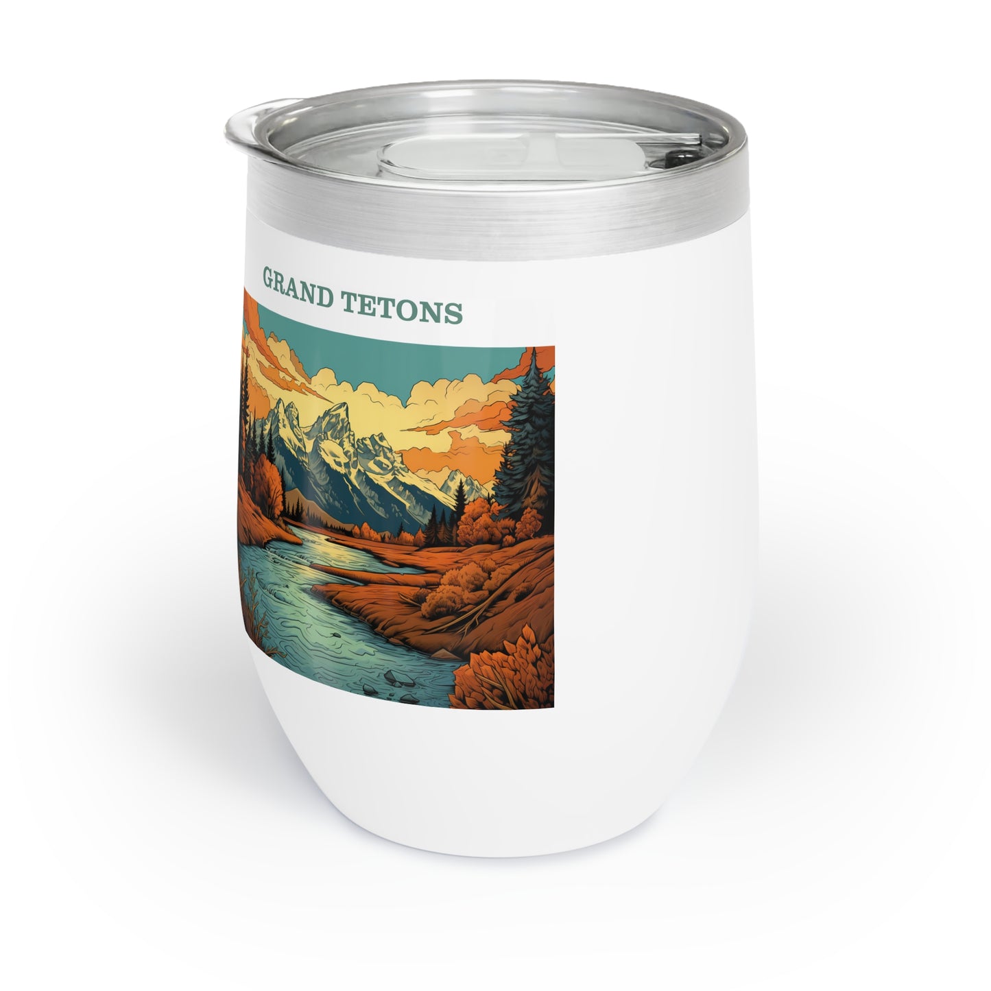 Grand Tetons Chill Wine Tumbler