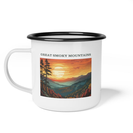 Great Smoky Mountains Enamel Camp Cup