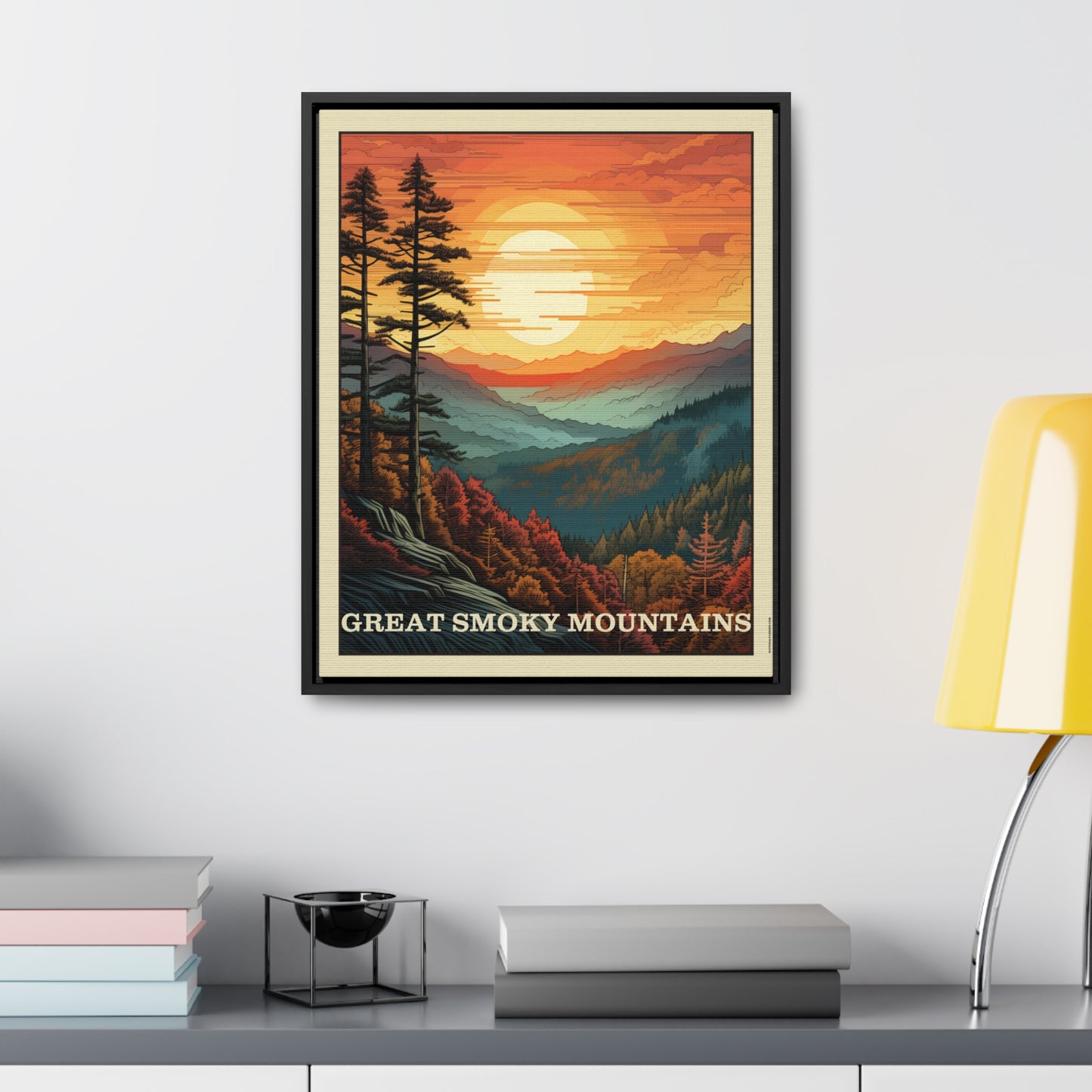 Great Smoky Mountains Framed Gallery Canvas Wrap