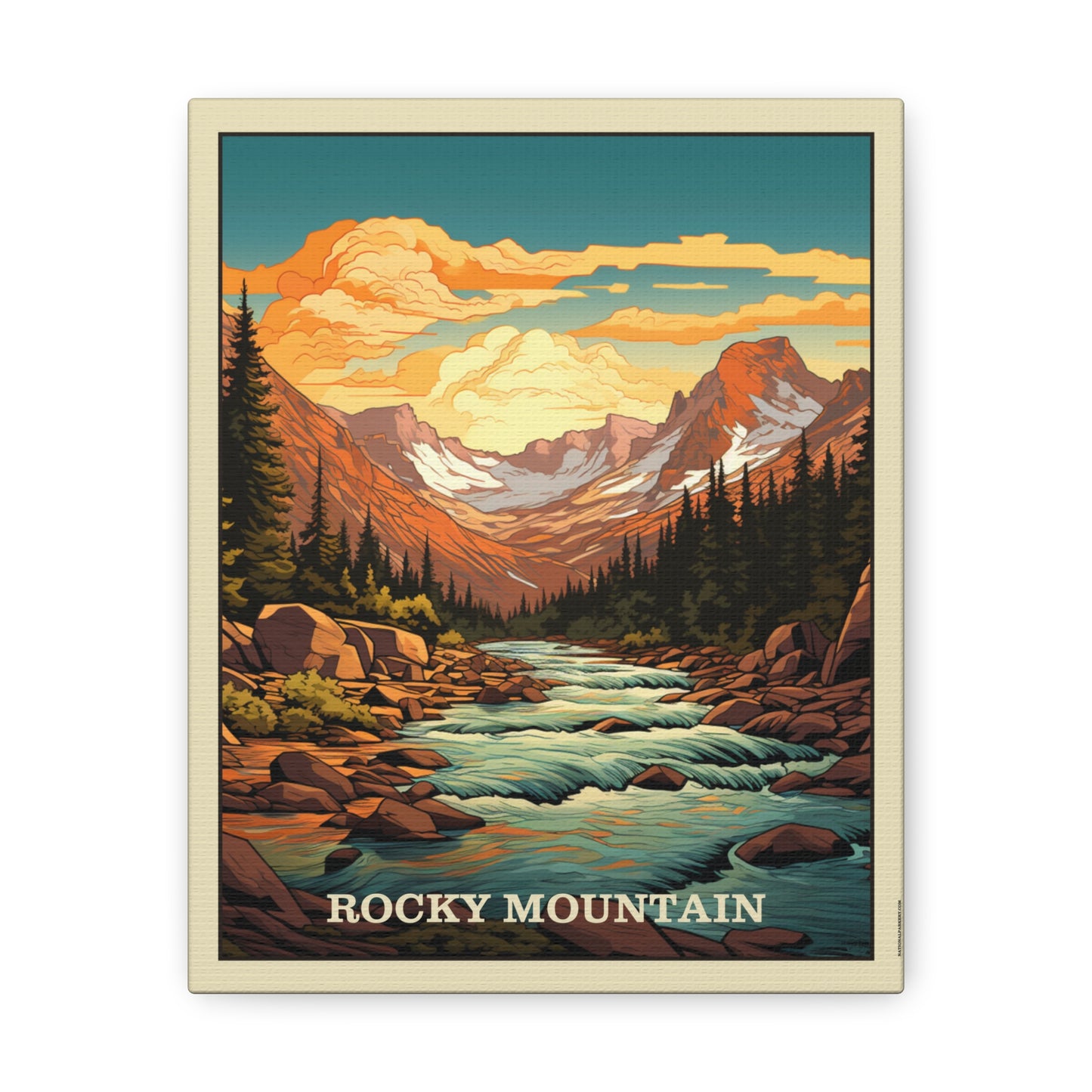 Rocky Mountain Canvas Gallery Wrap