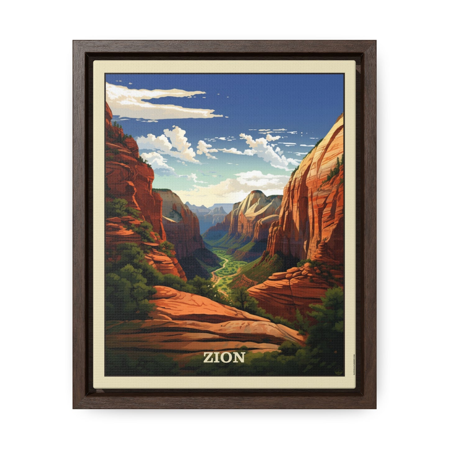 Zion Framed Gallery Canvas Wrap