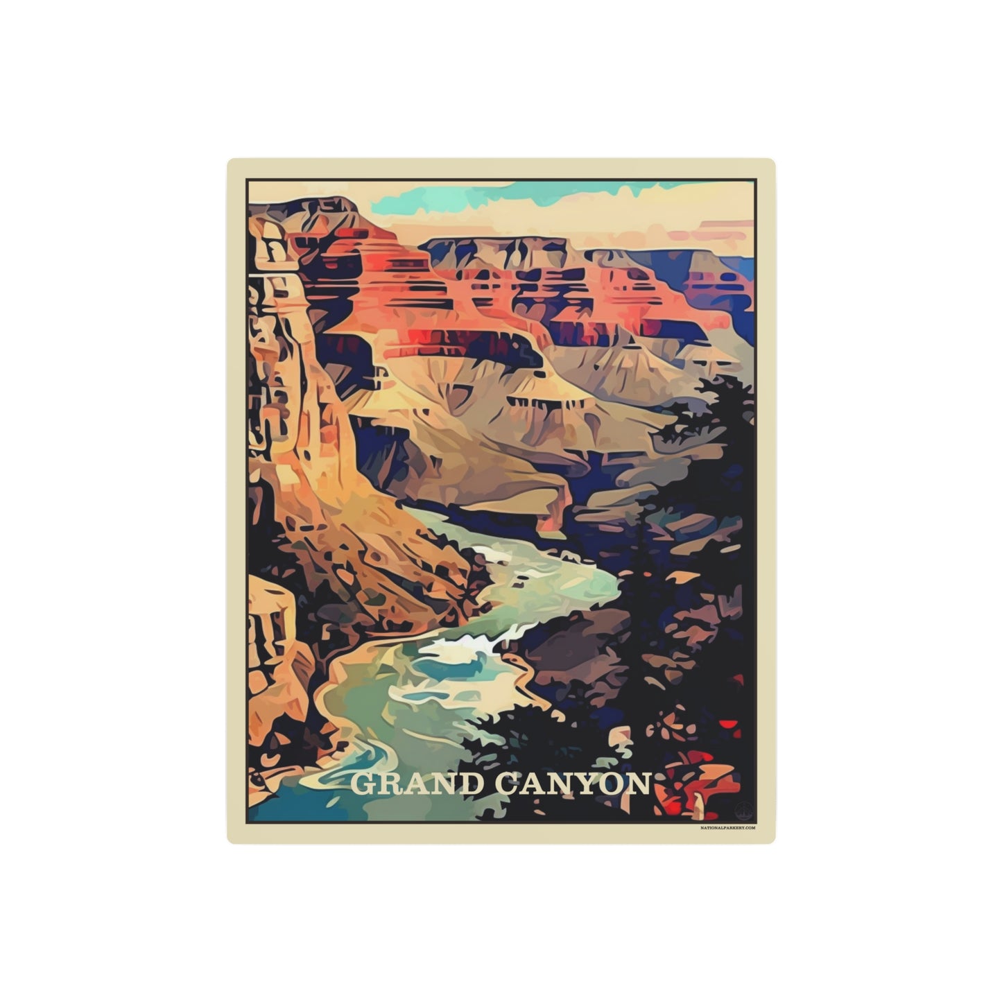 Grand Canyon I Metal Art Sign