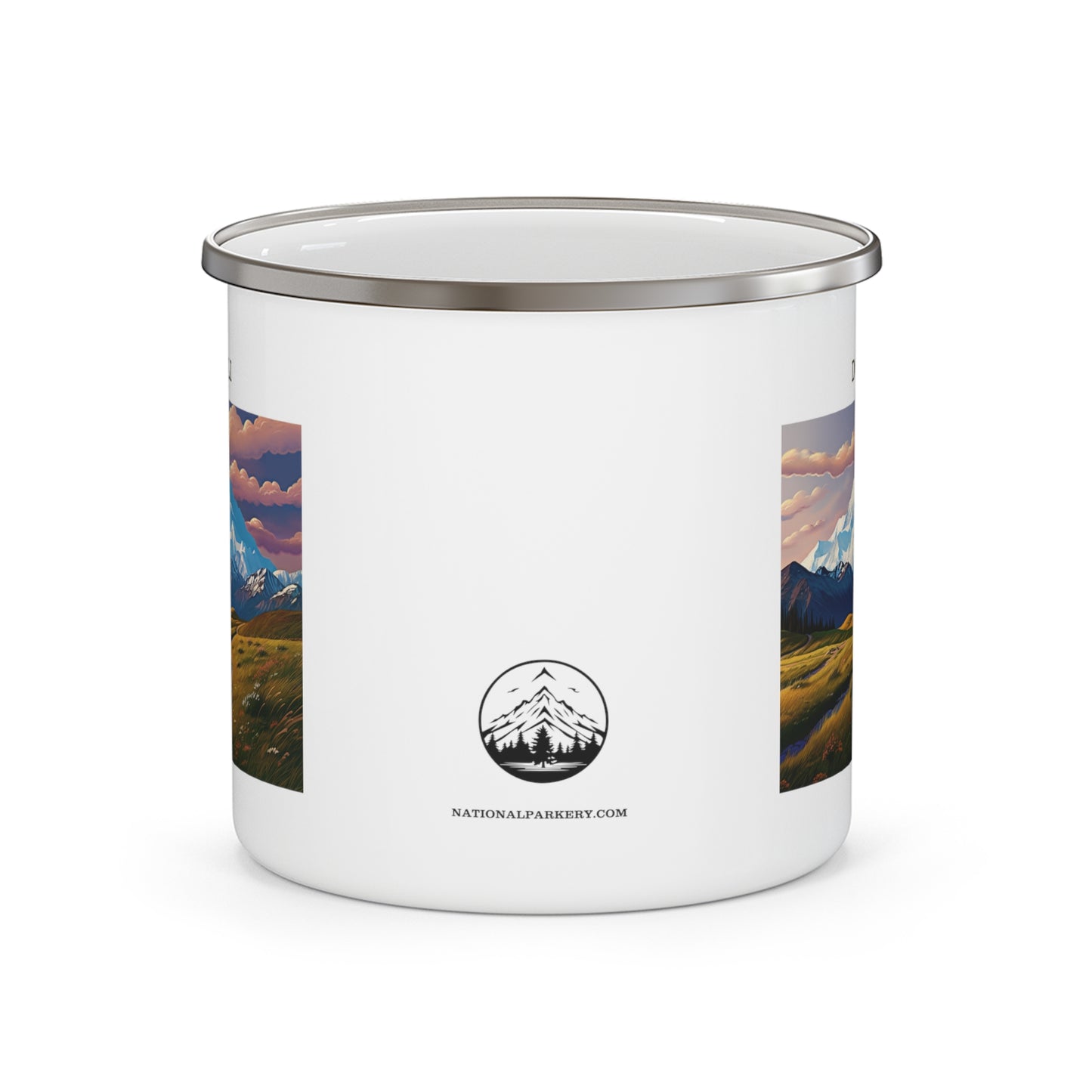 Denali Enamel Camping Mug Stainless Bevel