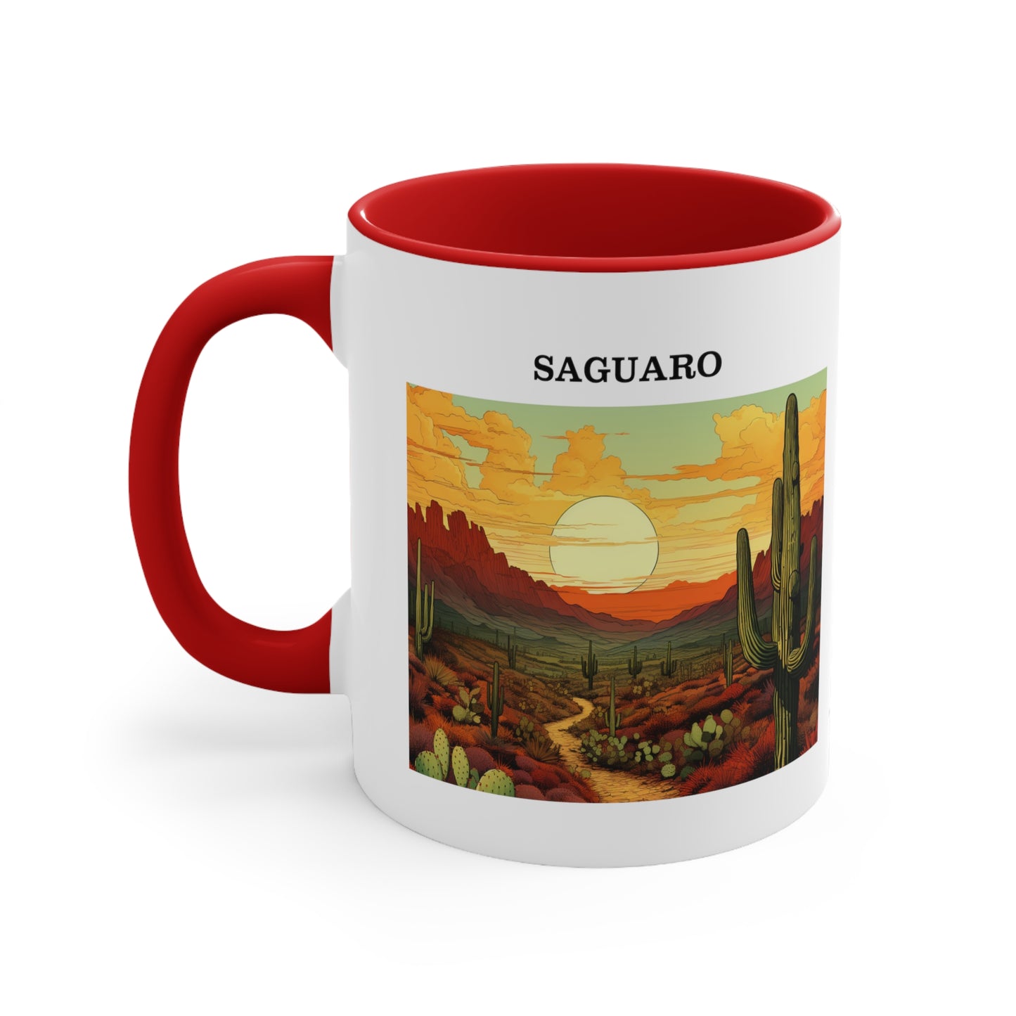 Saguaro Accent Coffee Mug, 11oz