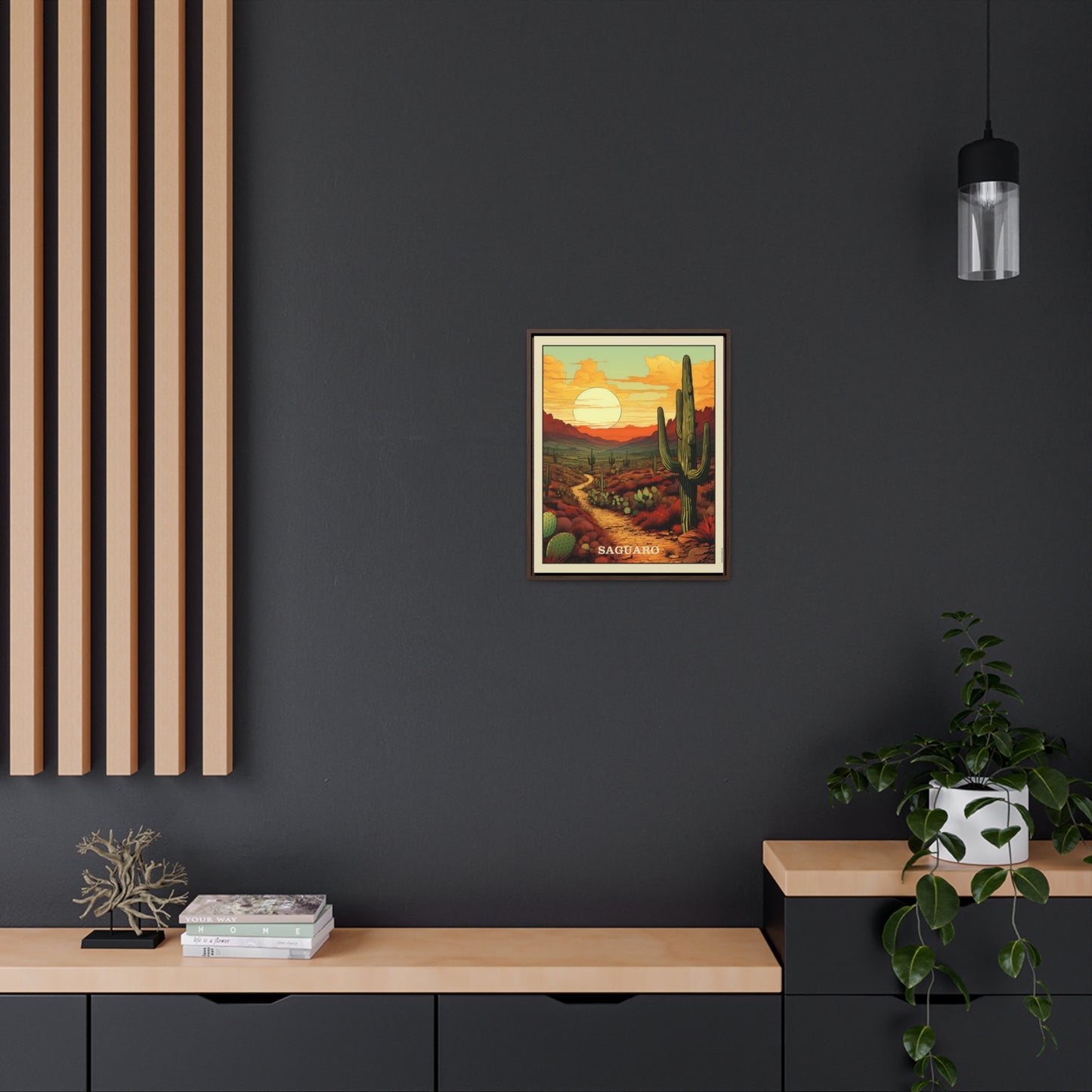 Saguaro Framed Gallery Canvas Wrap