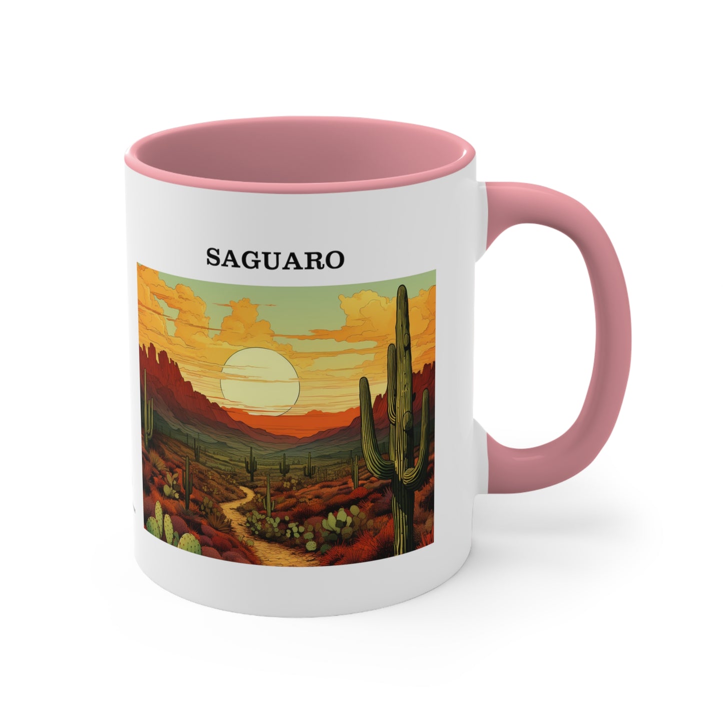 Saguaro Accent Coffee Mug, 11oz