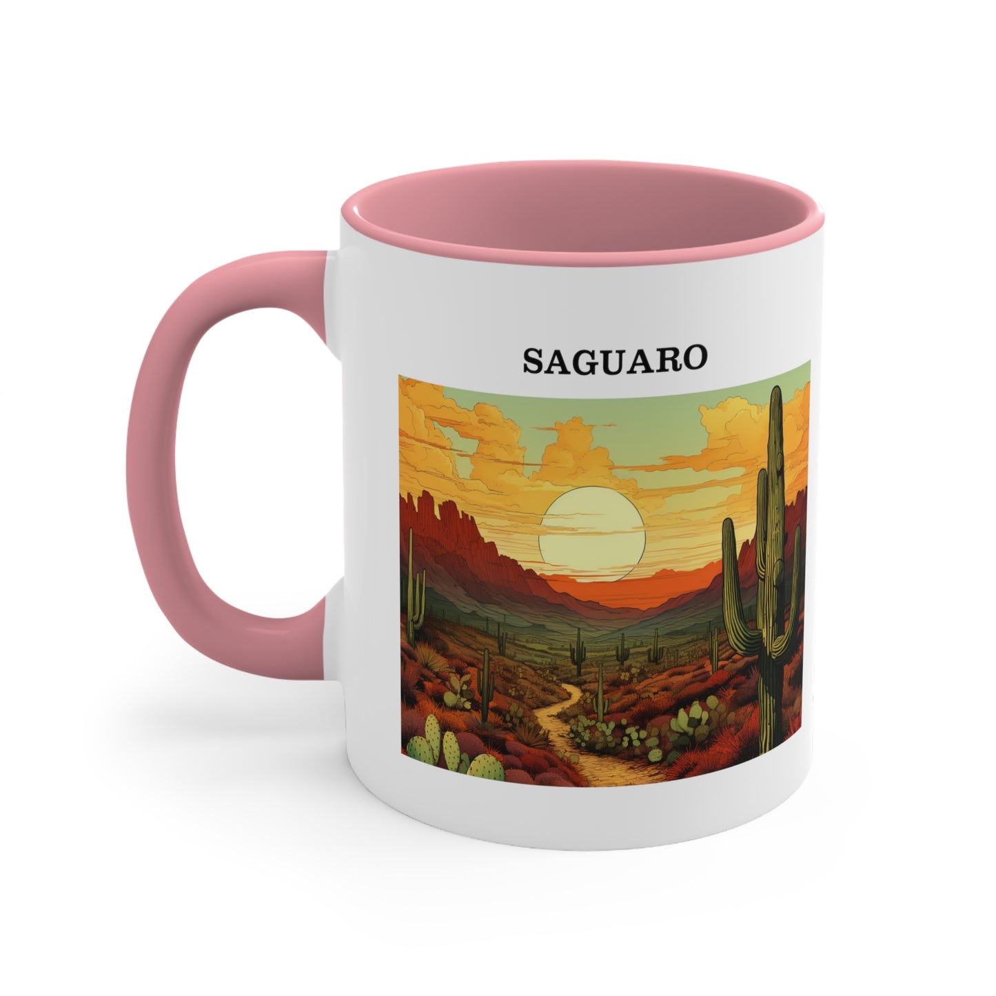 Saguaro Accent Coffee Mug, 11oz