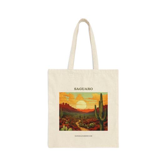 Saguaro Cotton Canvas Tote Bag